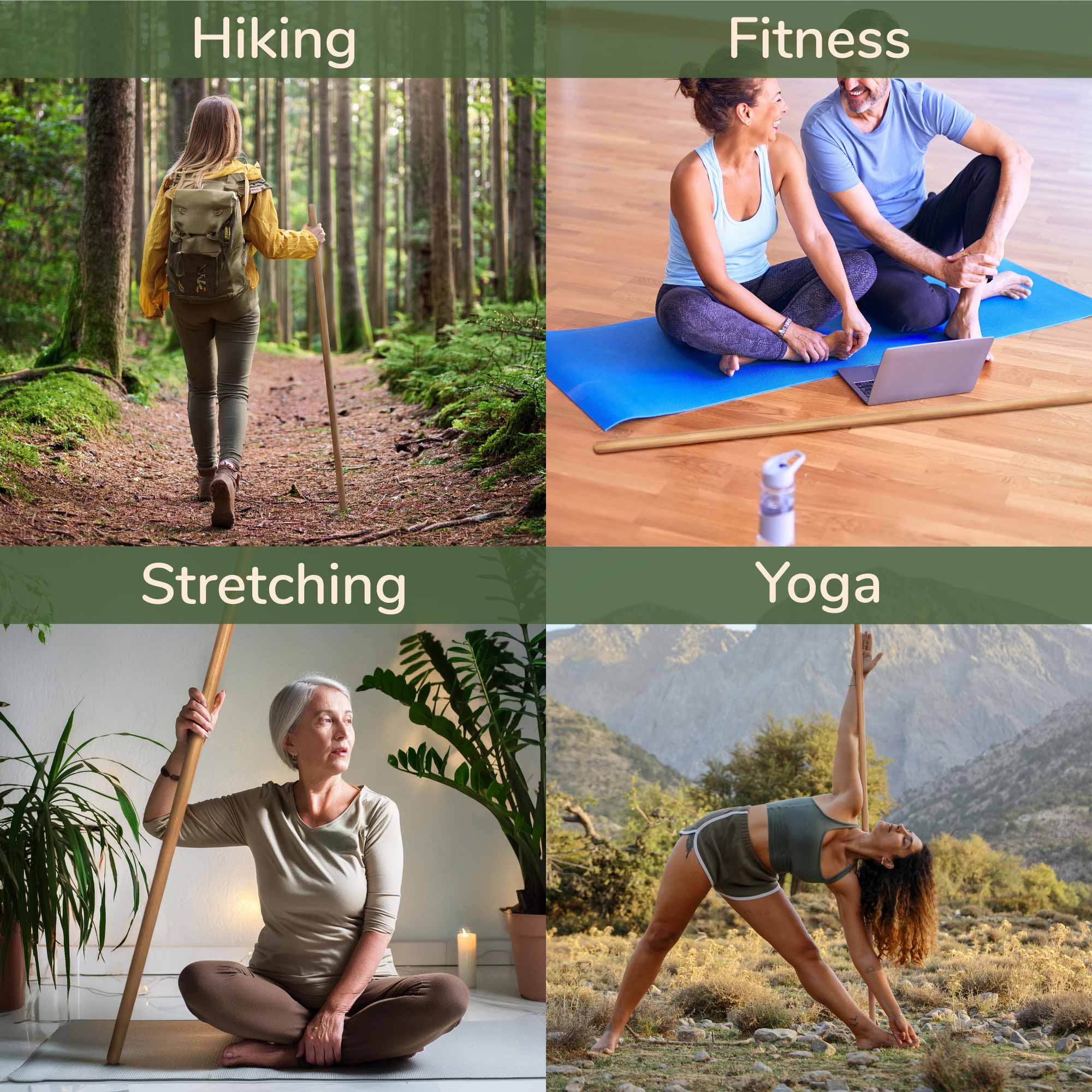 Bamboo Bo Staff Round End - Image 5