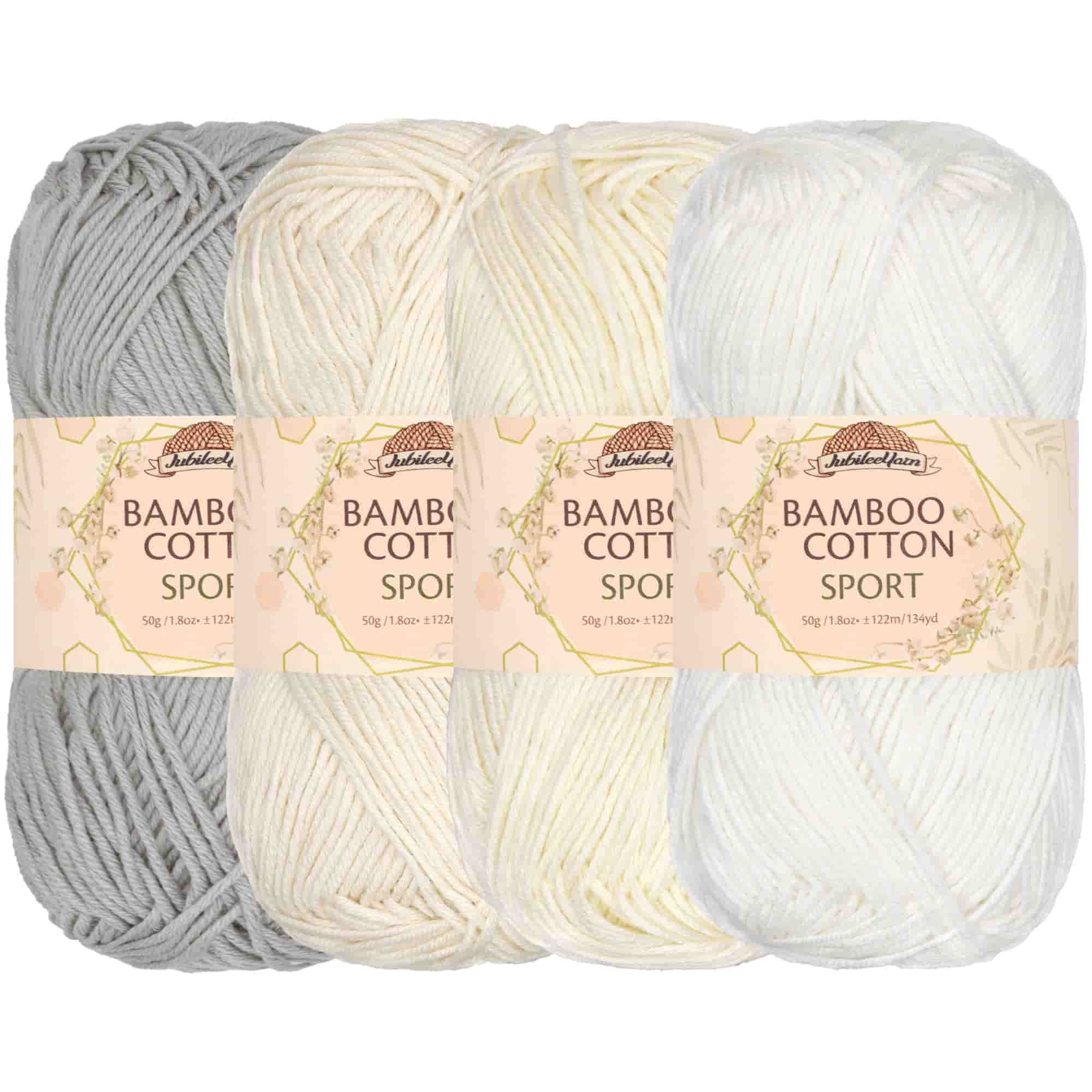 Bamboo Cotton Sport Yarn: 4 Skein Packs - Image 58