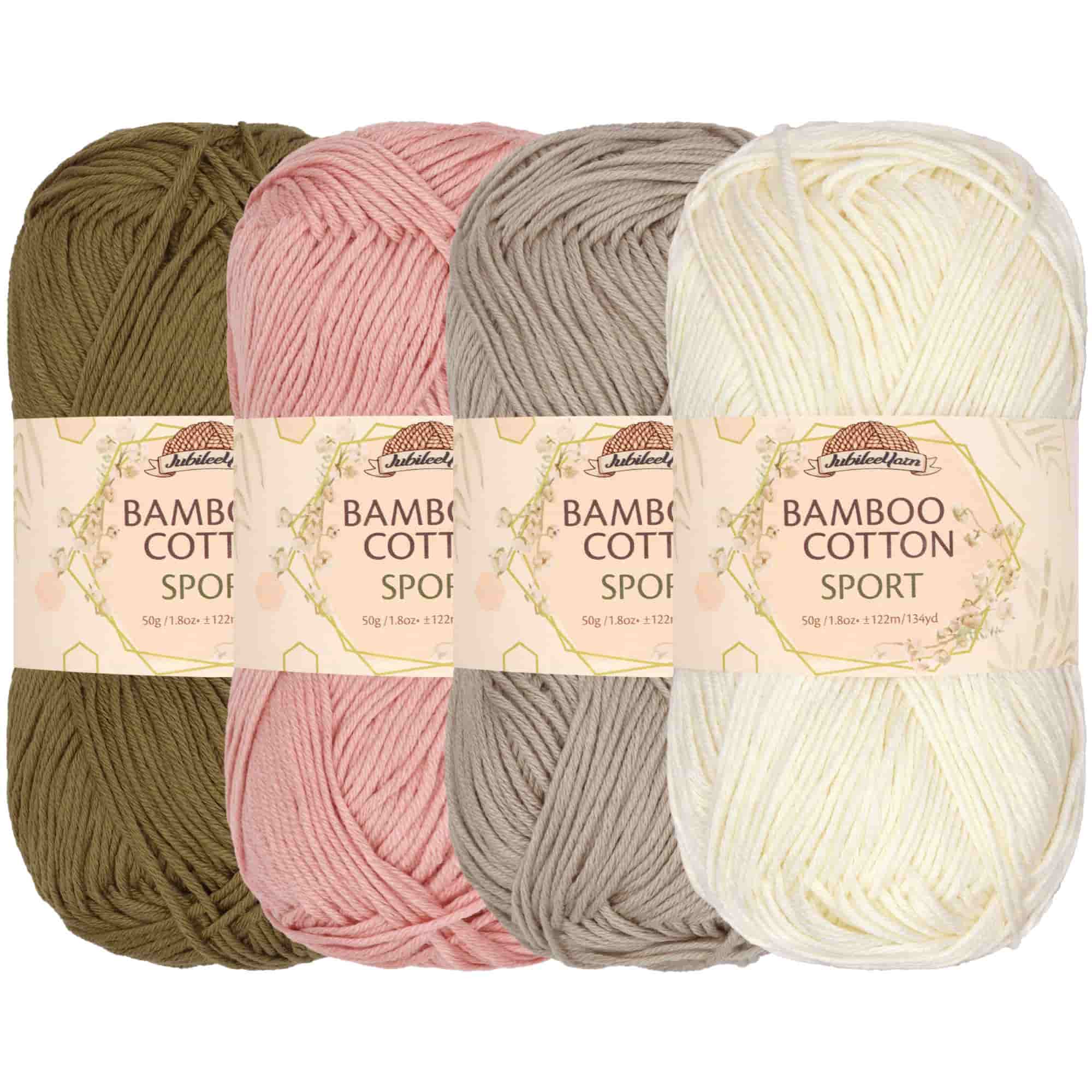 Bamboo Cotton Sport Yarn: 4 Skein Packs - Image 62