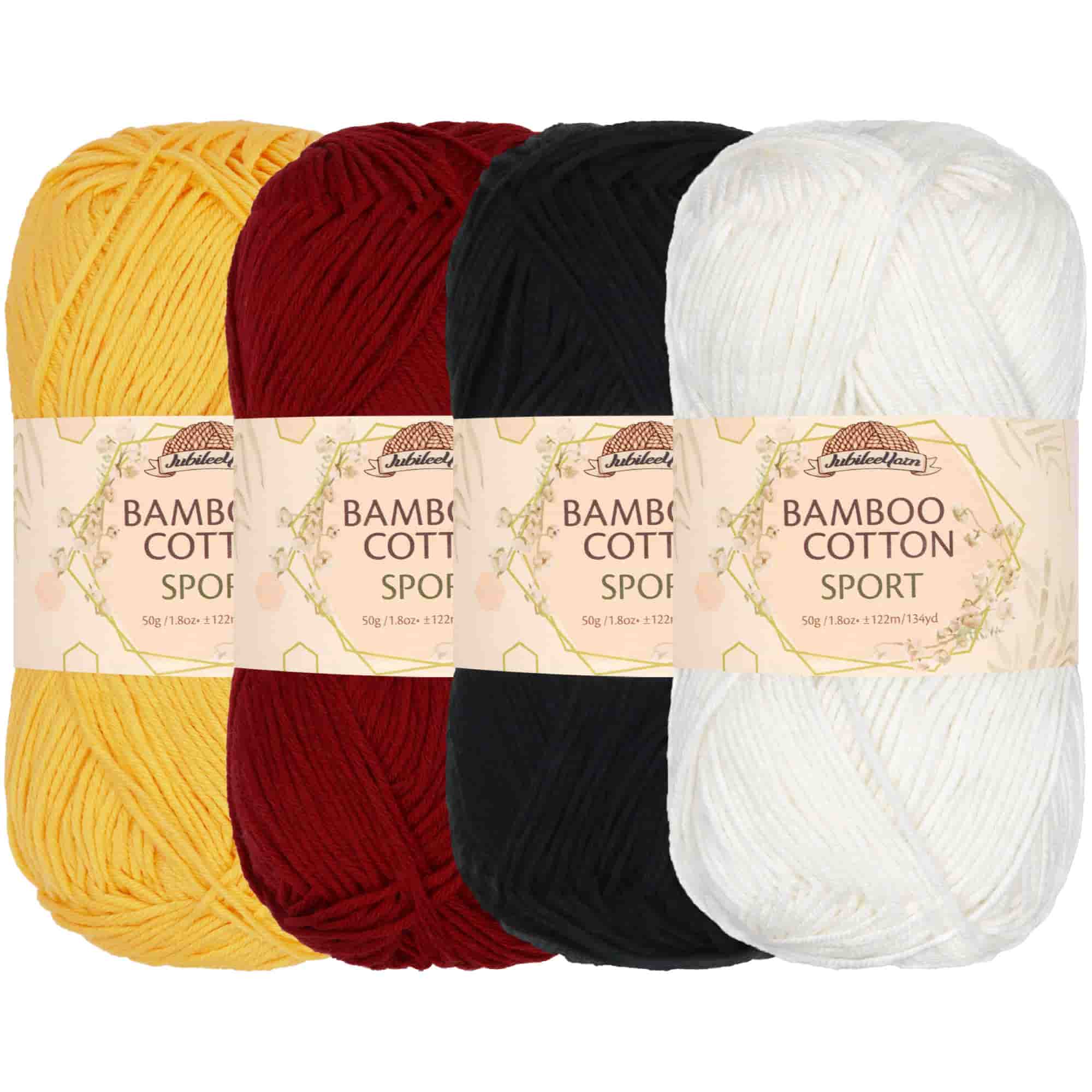 Bamboo Cotton Sport Yarn: 4 Skein Packs - Image 63