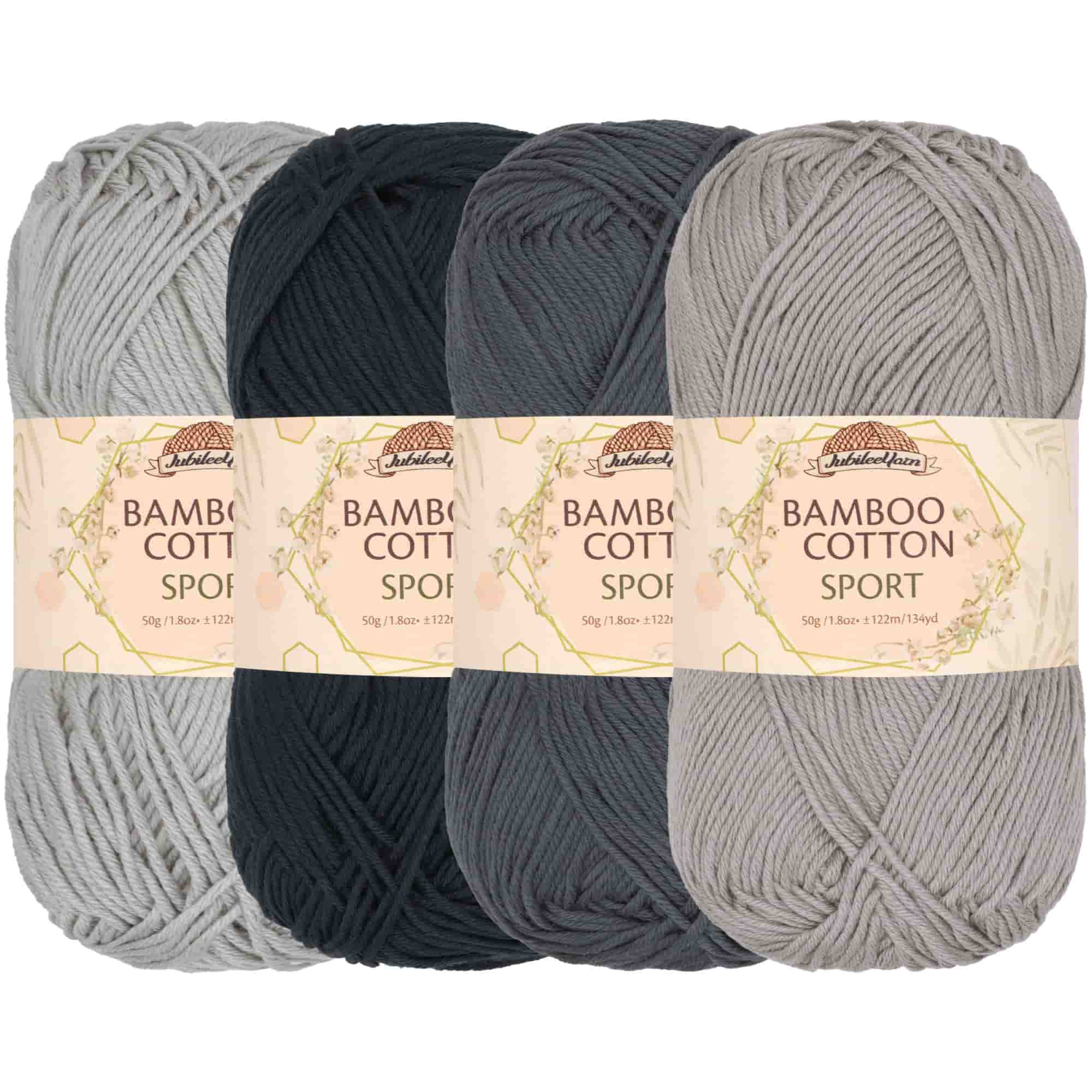 Bamboo Cotton Sport Yarn: 4 Skein Packs - Image 65