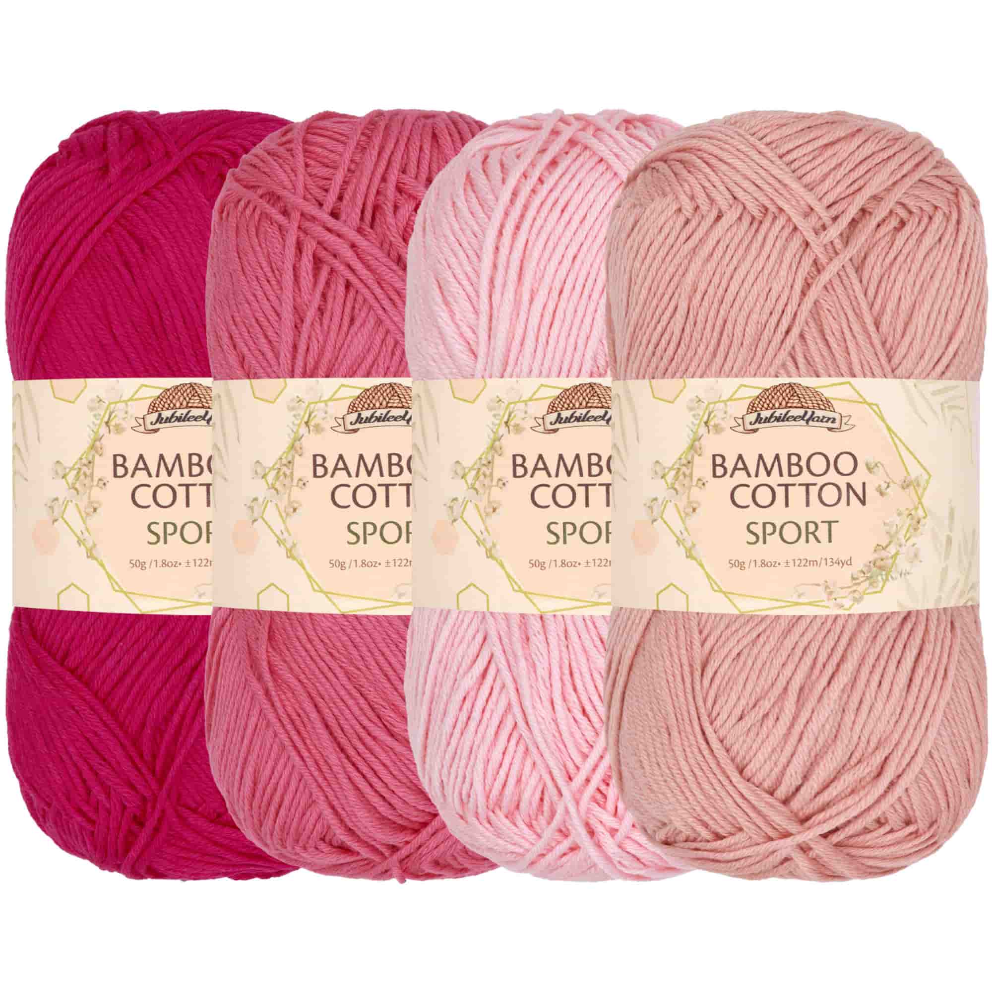 Bamboo Cotton Sport Yarn: 4 Skein Packs - Image 66