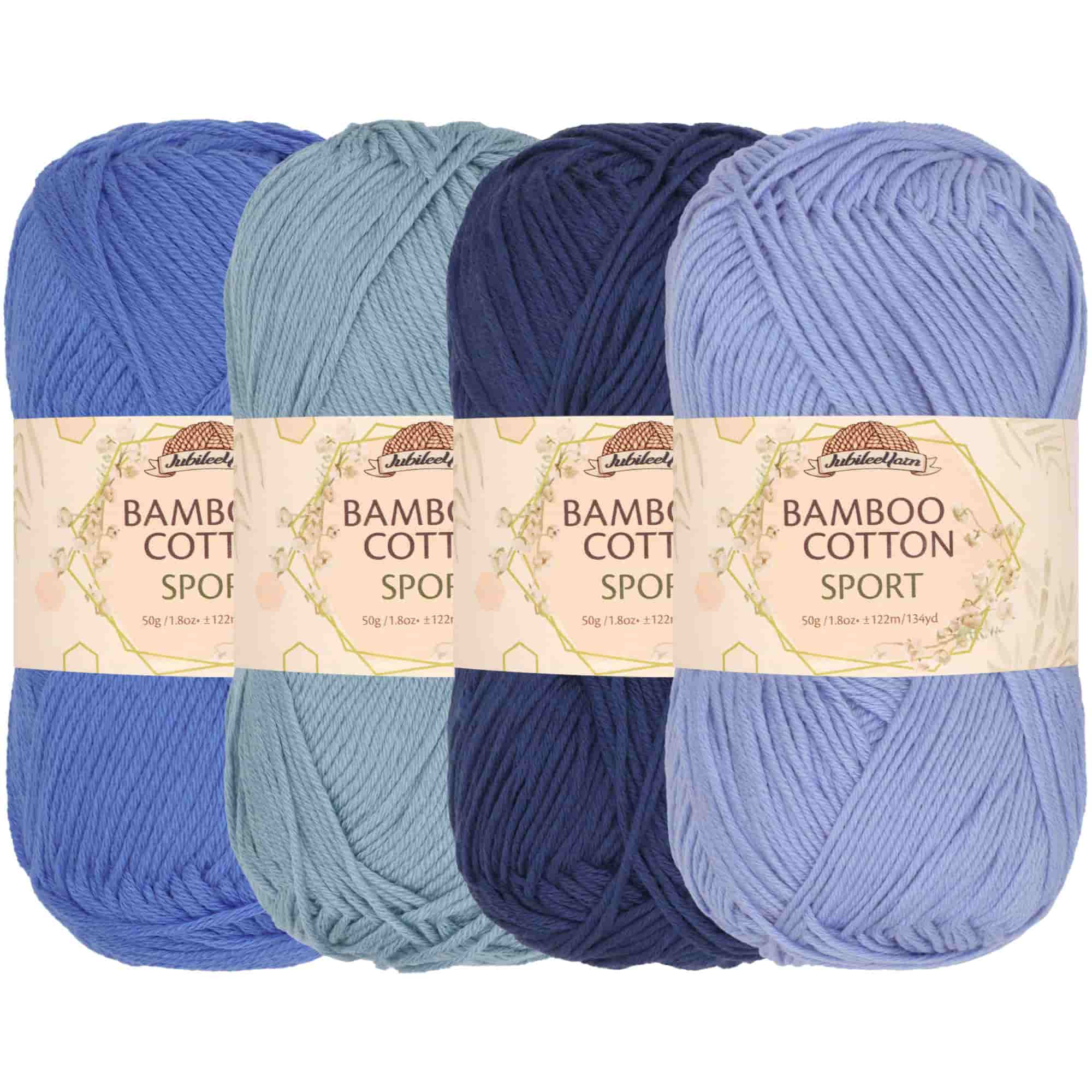Bamboo Cotton Sport Yarn: 4 Skein Packs - Image 67