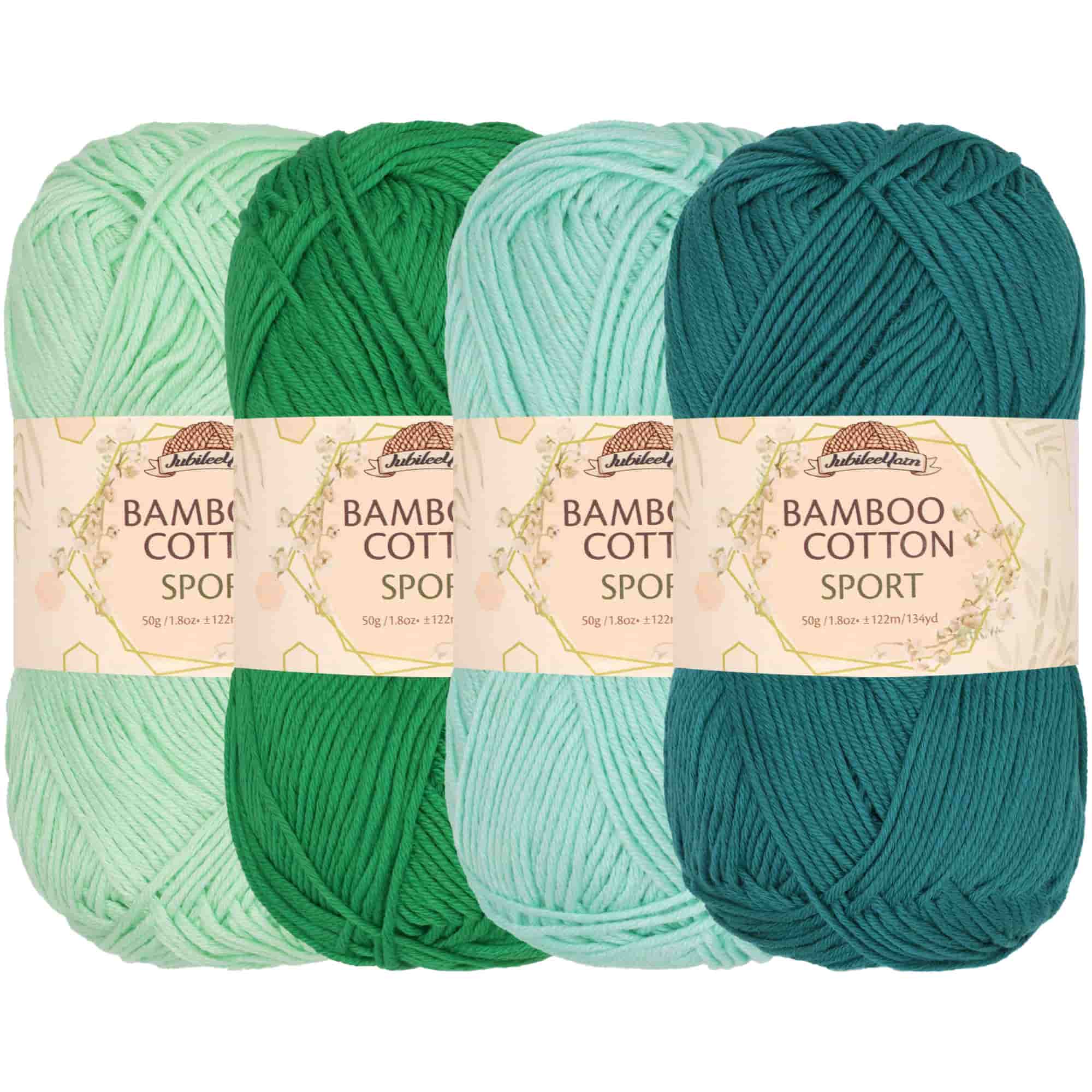 Bamboo Cotton Sport Yarn: 4 Skein Packs - Image 68