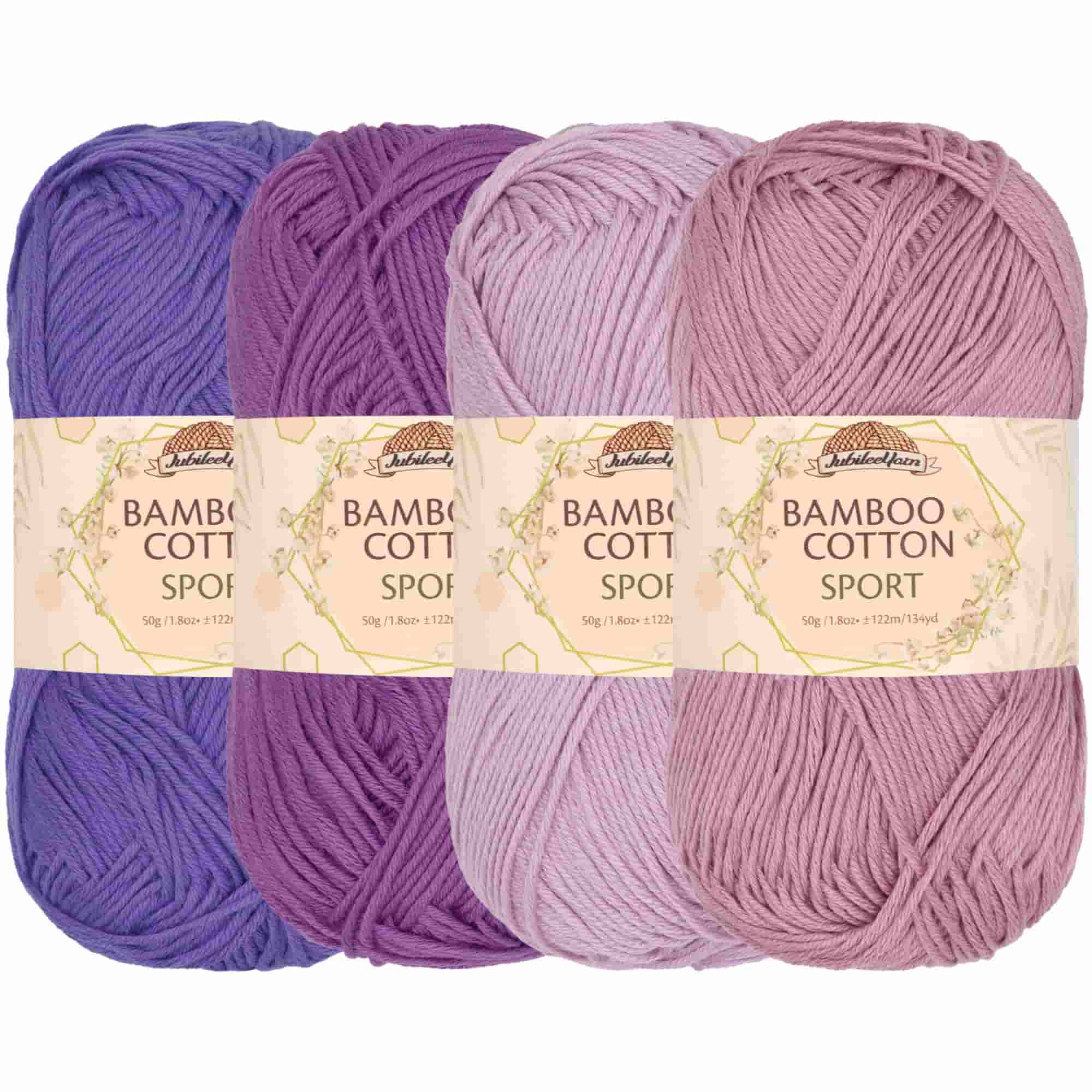 Bamboo Cotton Sport Yarn: 4 Skein Packs - Image 69