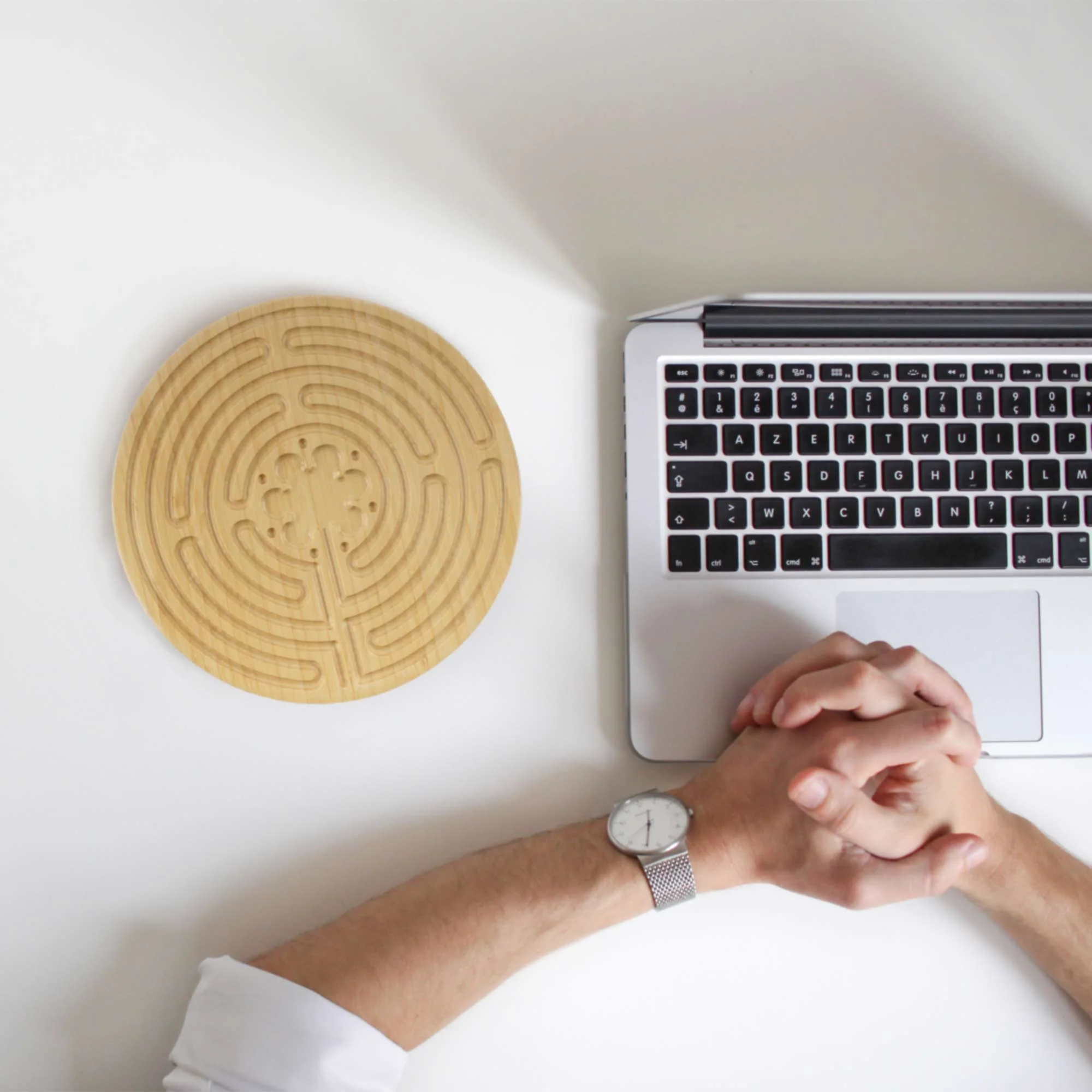 Chartres Style 7 Circuit 8” Bamboo Finger Labyrinth - Image 10