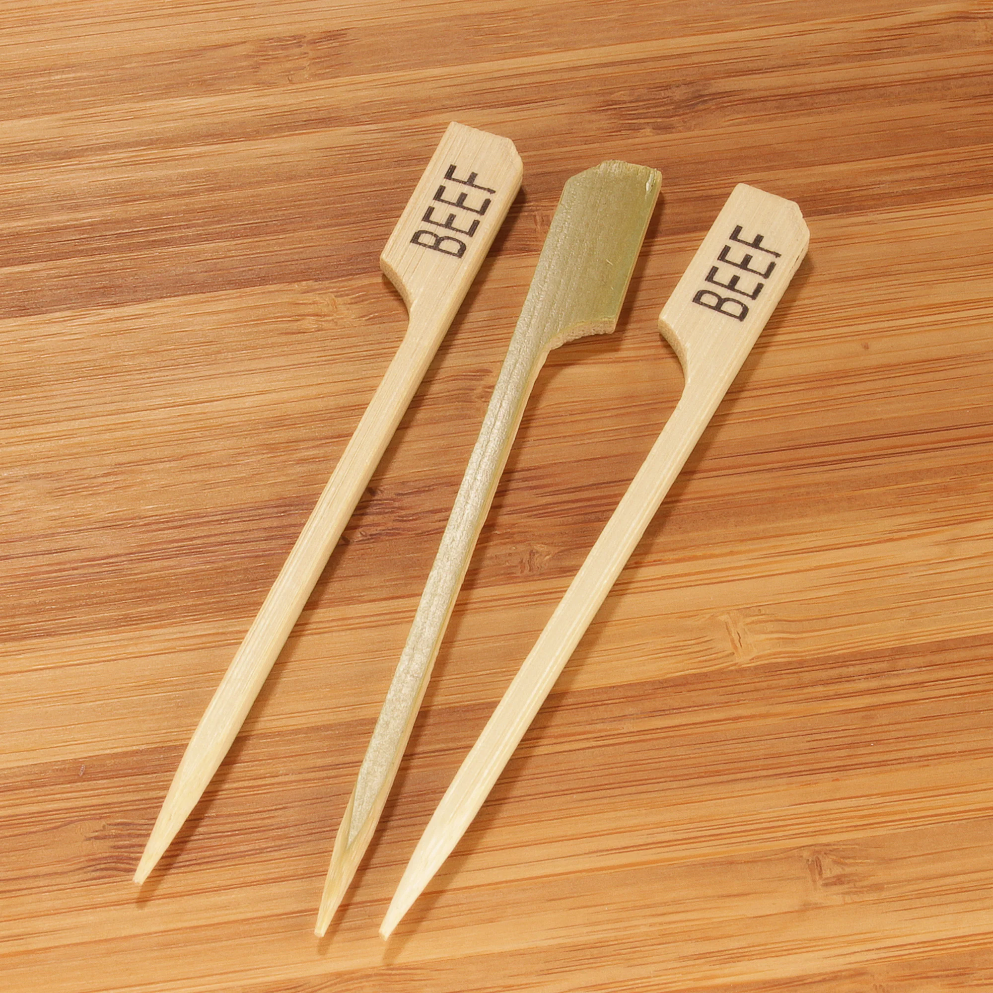 Beef Paddle Bamboo Food Picks - Image 3