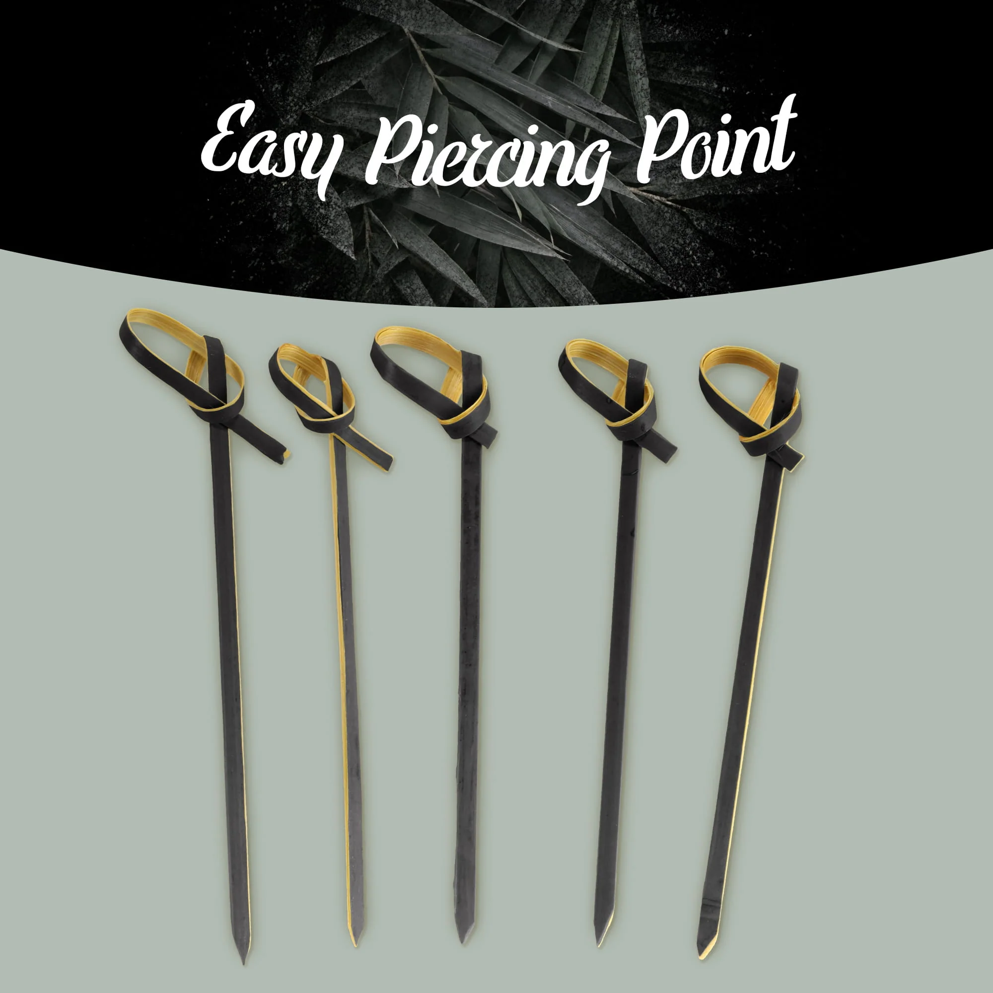 Black Knot Bamboo Food Picks - Image 6