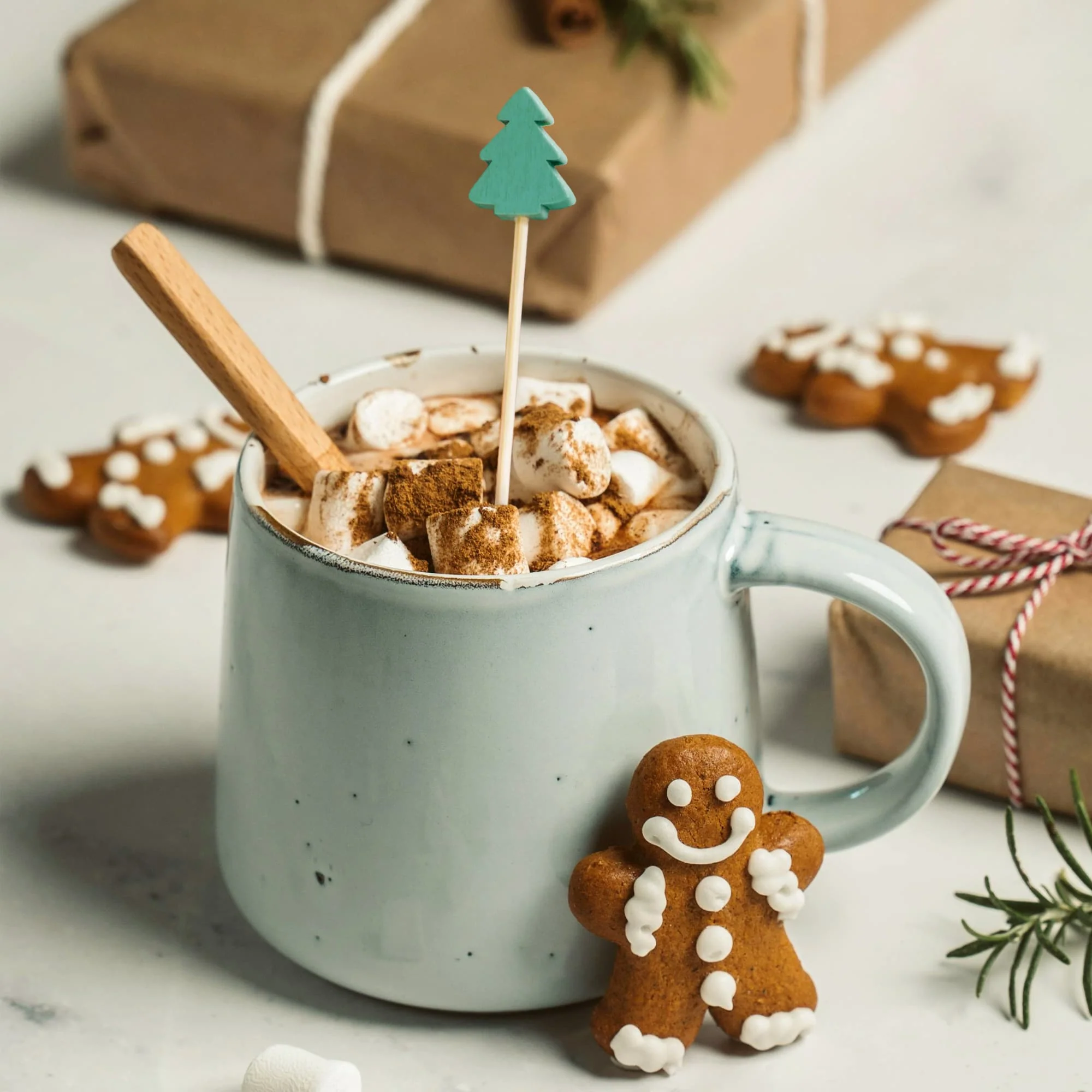 Christmas Holiday Bamboo Food Picks - Image 9