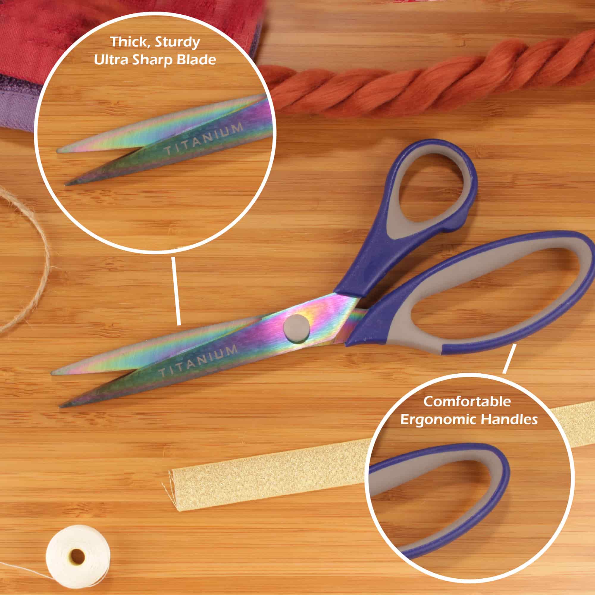 Titanium Craft Scissors 3pc Set - Image 4