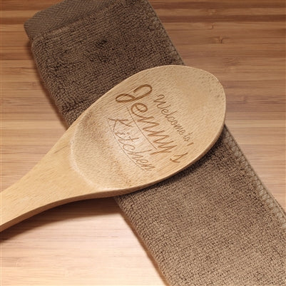 Welcome to my Kitchen Custom Engraved Serving Spoon - Image 3