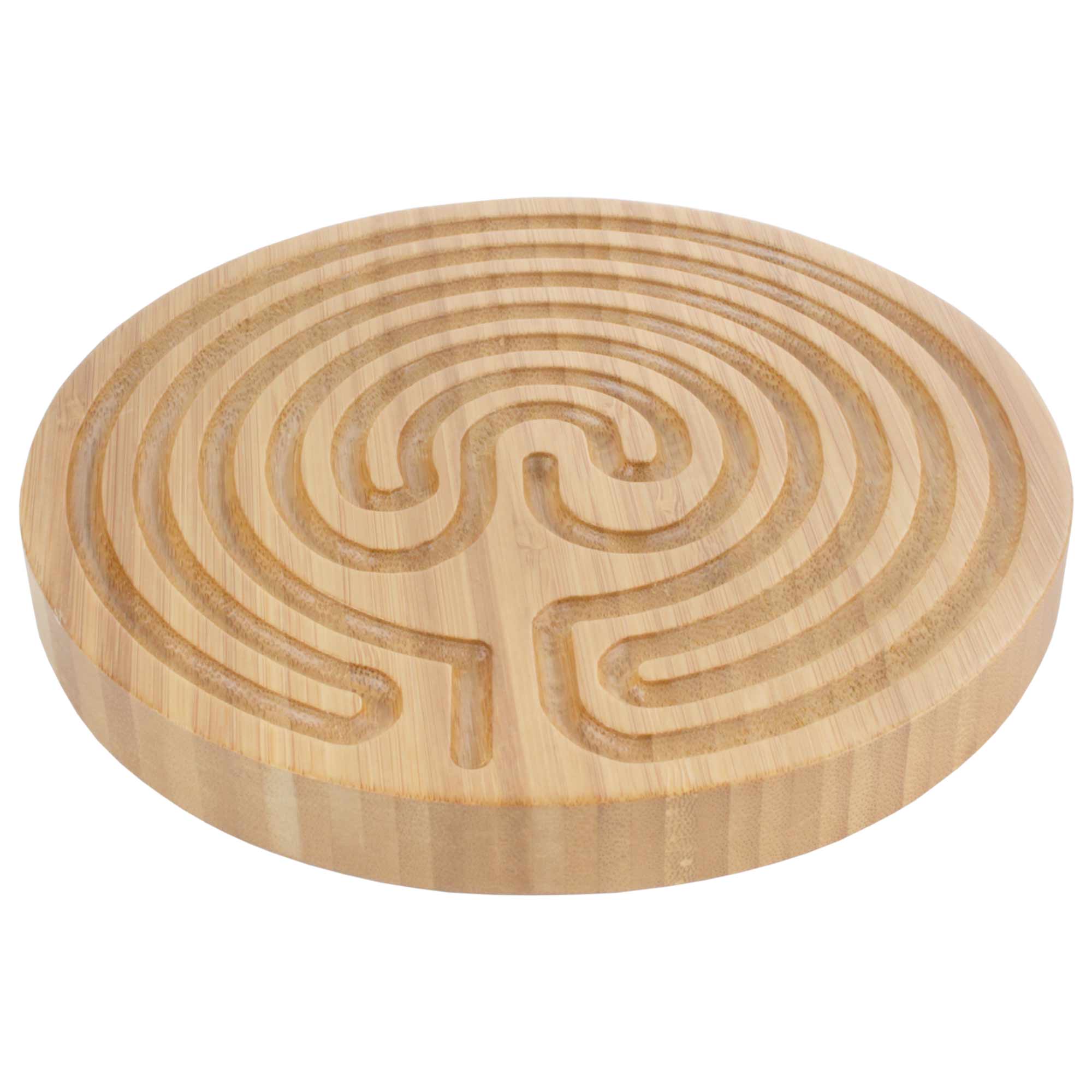 Cretan Style 7 Circuit 6” Bamboo Finger Labyrinth - Image 3