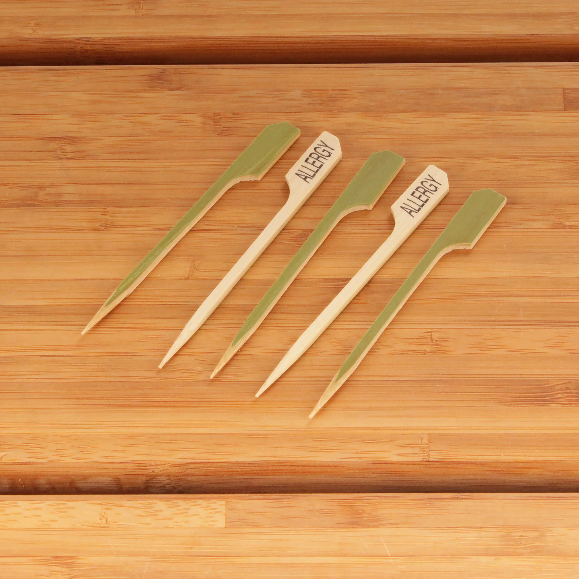 Allergy Paddle Bamboo Food Picks - Image 6