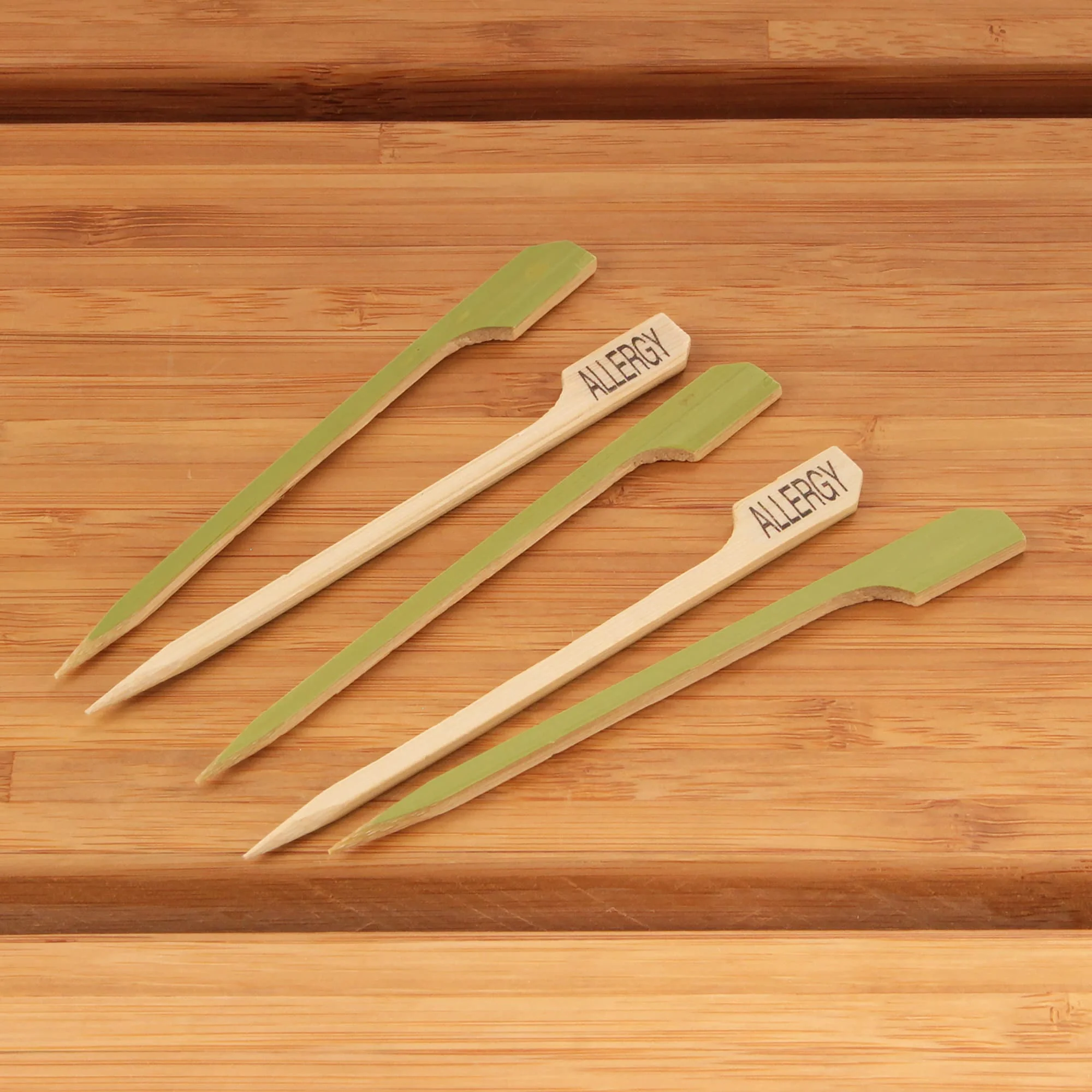 Allergy Paddle Bamboo Food Picks - Image 7