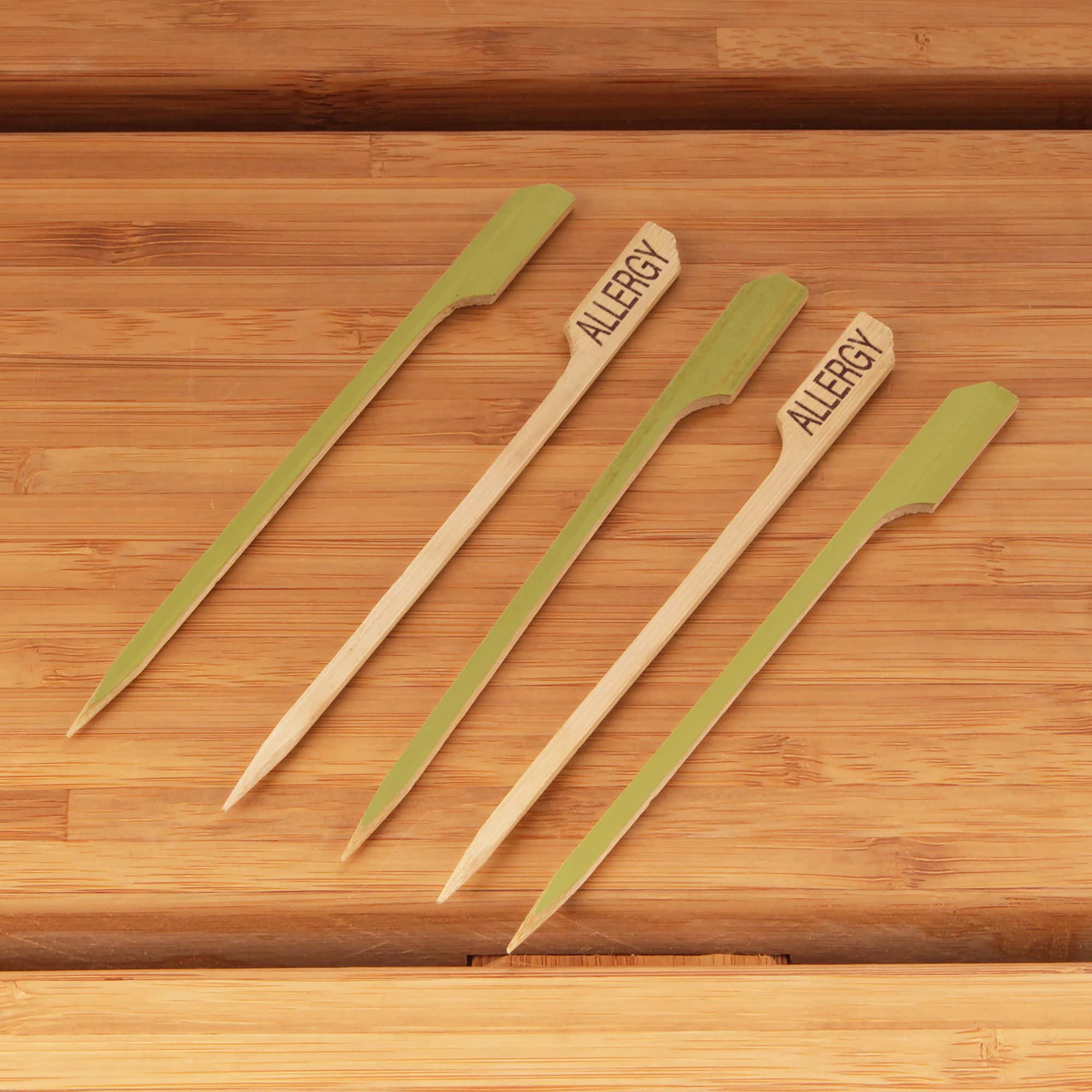 Allergy Paddle Bamboo Food Picks - Image 8