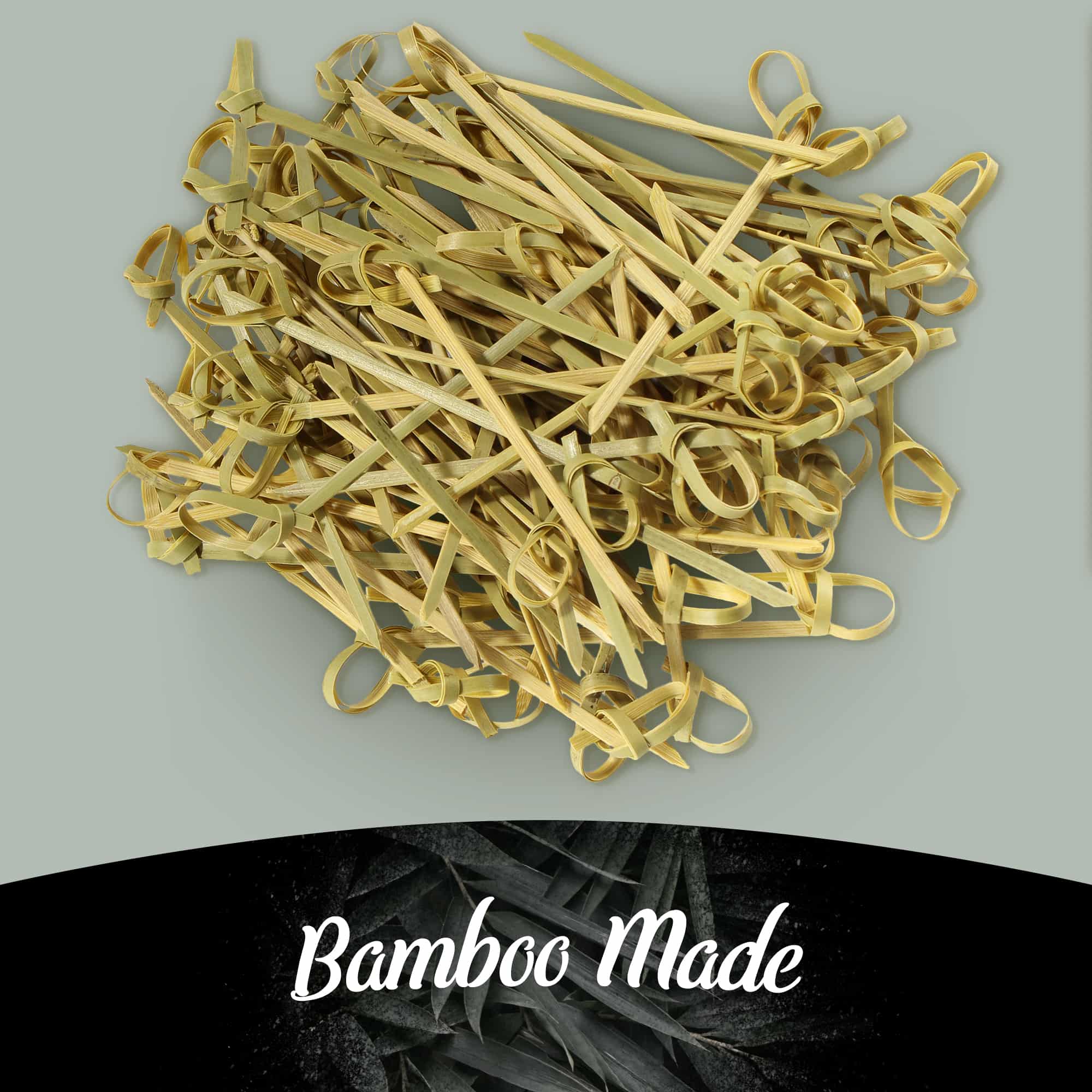 Green Knot Bamboo Food Picks - Image 7