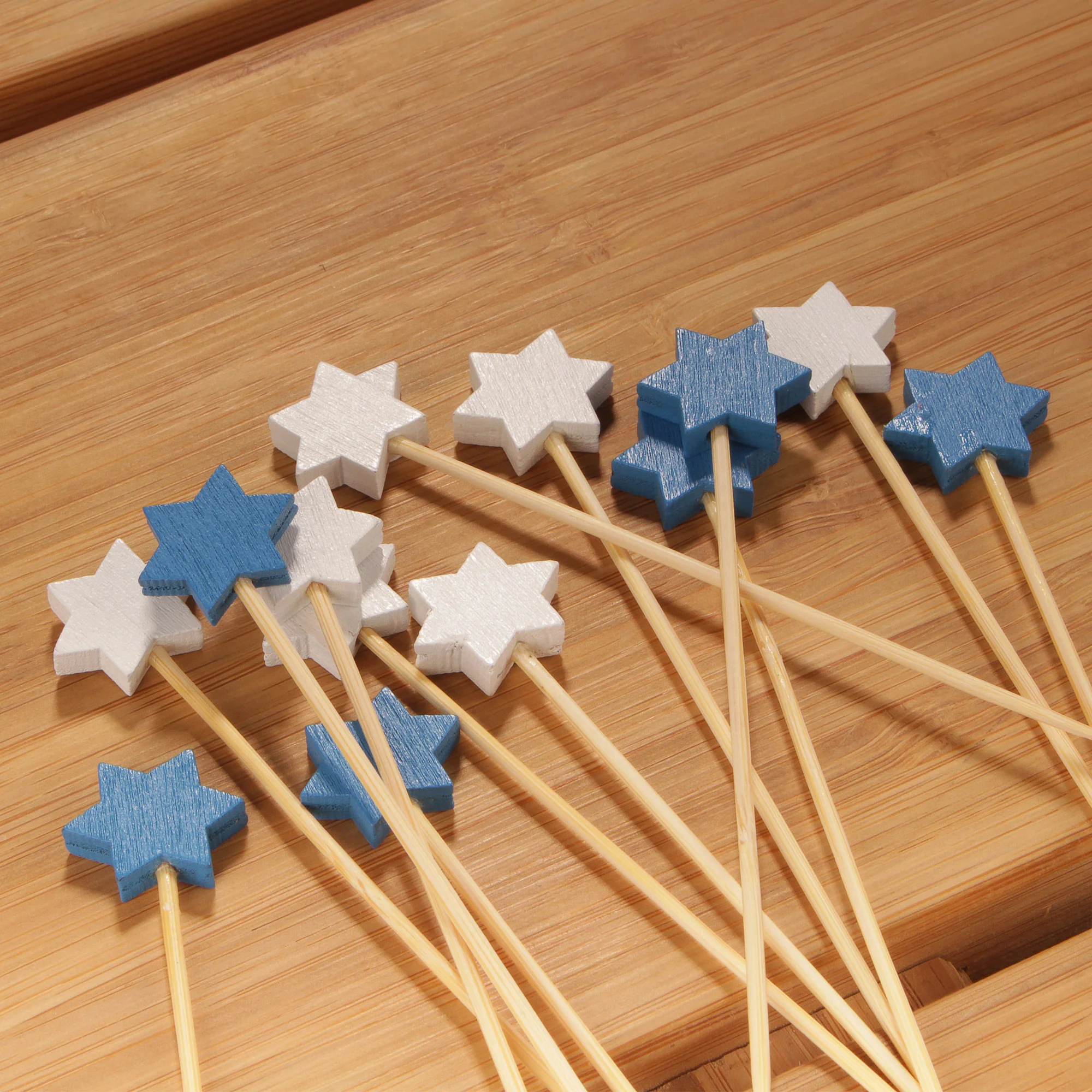 6-Point Star Bamboo Food Picks - Image 11