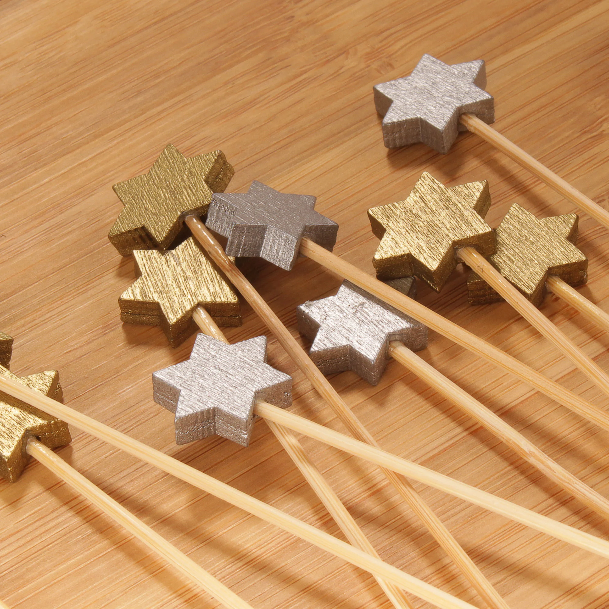 6-Point Star Bamboo Food Picks - Image 13