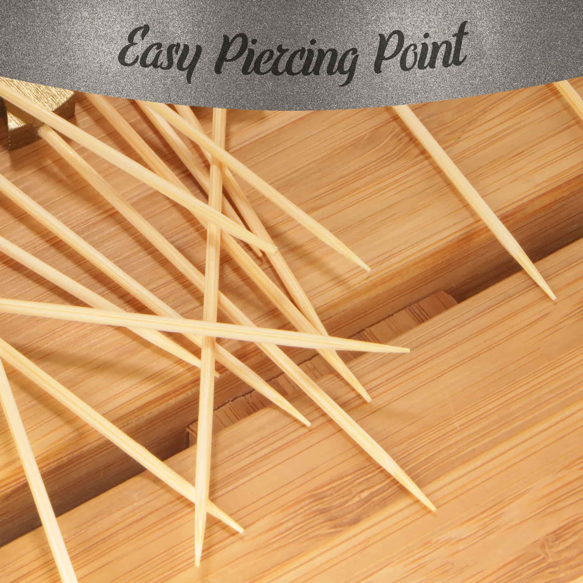 6-Point Star Bamboo Food Picks - Image 4