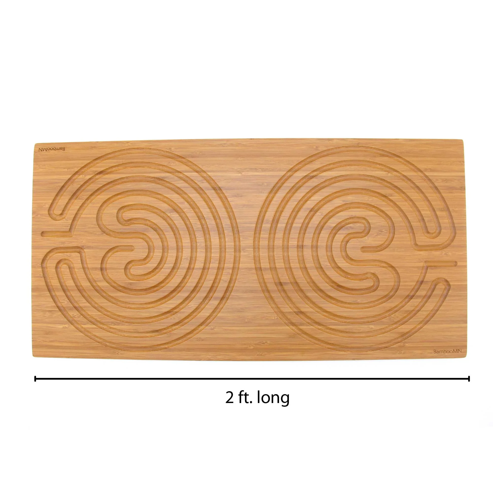 Bamboo Finger Labyrinth 25" x 12.5" Large Rectangle 7 Circuit Cretan Style - Image 3