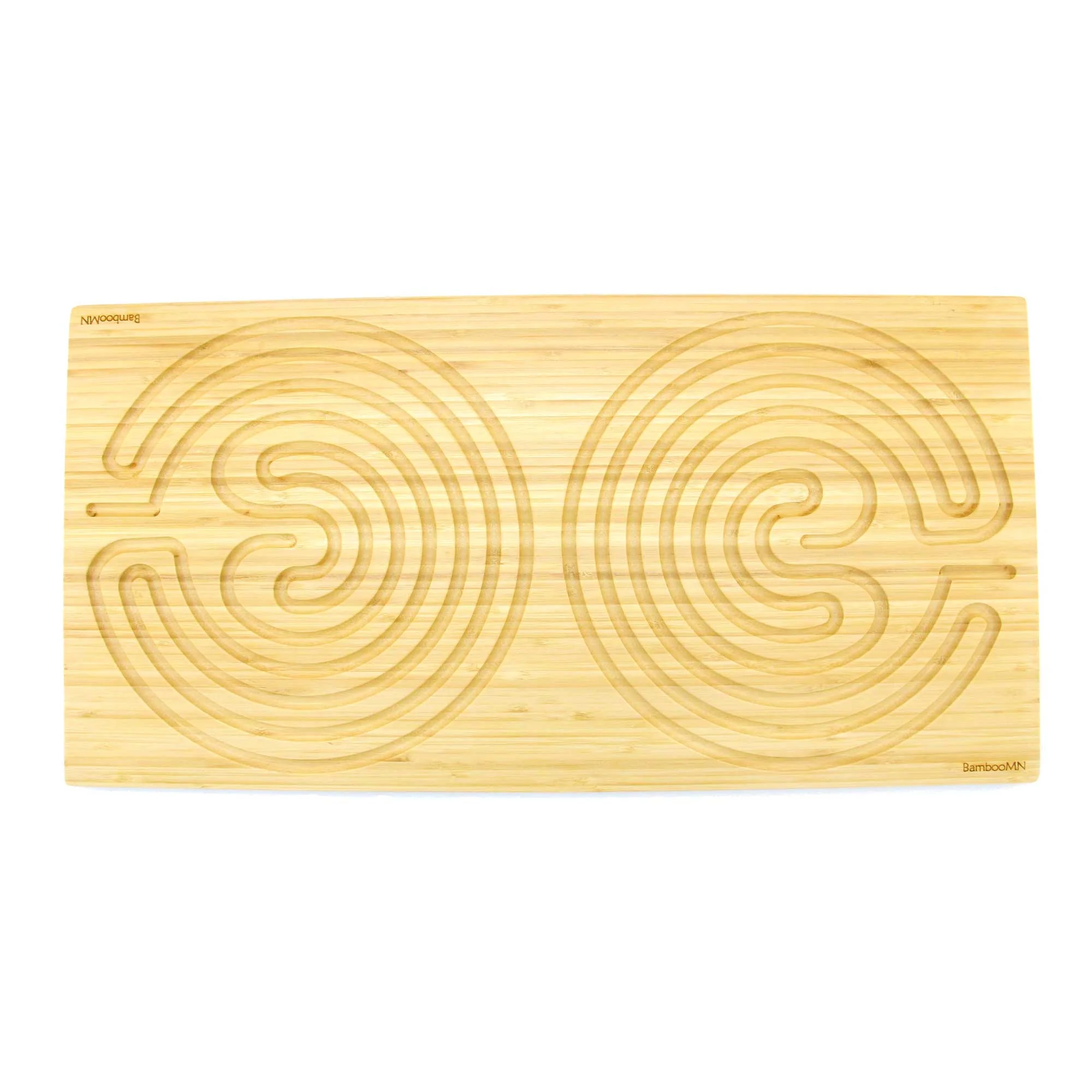 Bamboo Finger Labyrinth 25" x 12.5" Large Rectangle 7 Circuit Cretan Style - Image 4