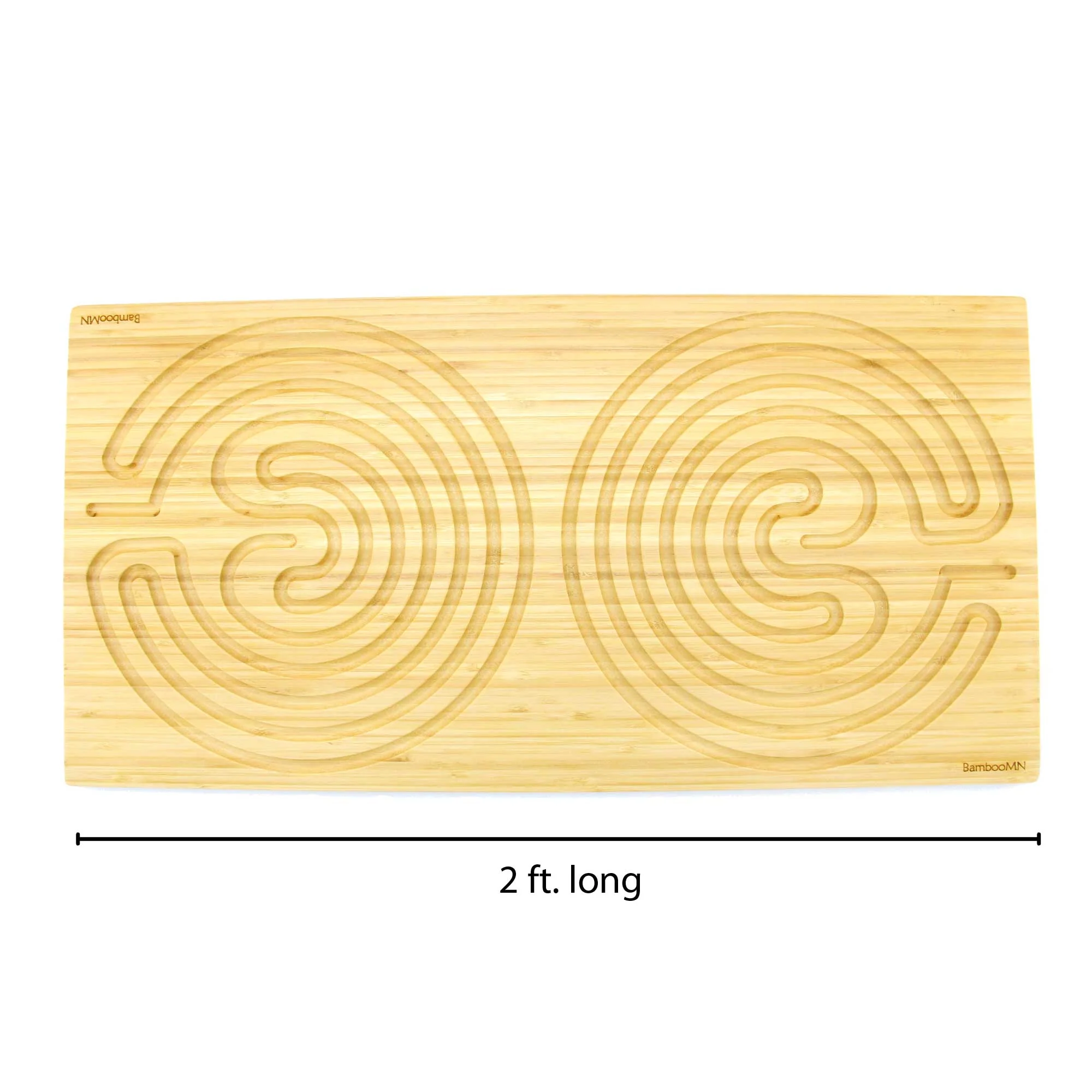 Bamboo Finger Labyrinth 25" x 12.5" Large Rectangle 7 Circuit Cretan Style - Image 5