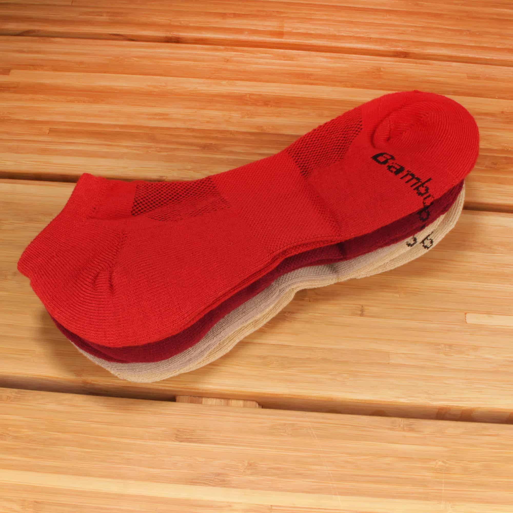 Men's Bamboo Athletic Ankle Socks: 4 Pairs - Image 5