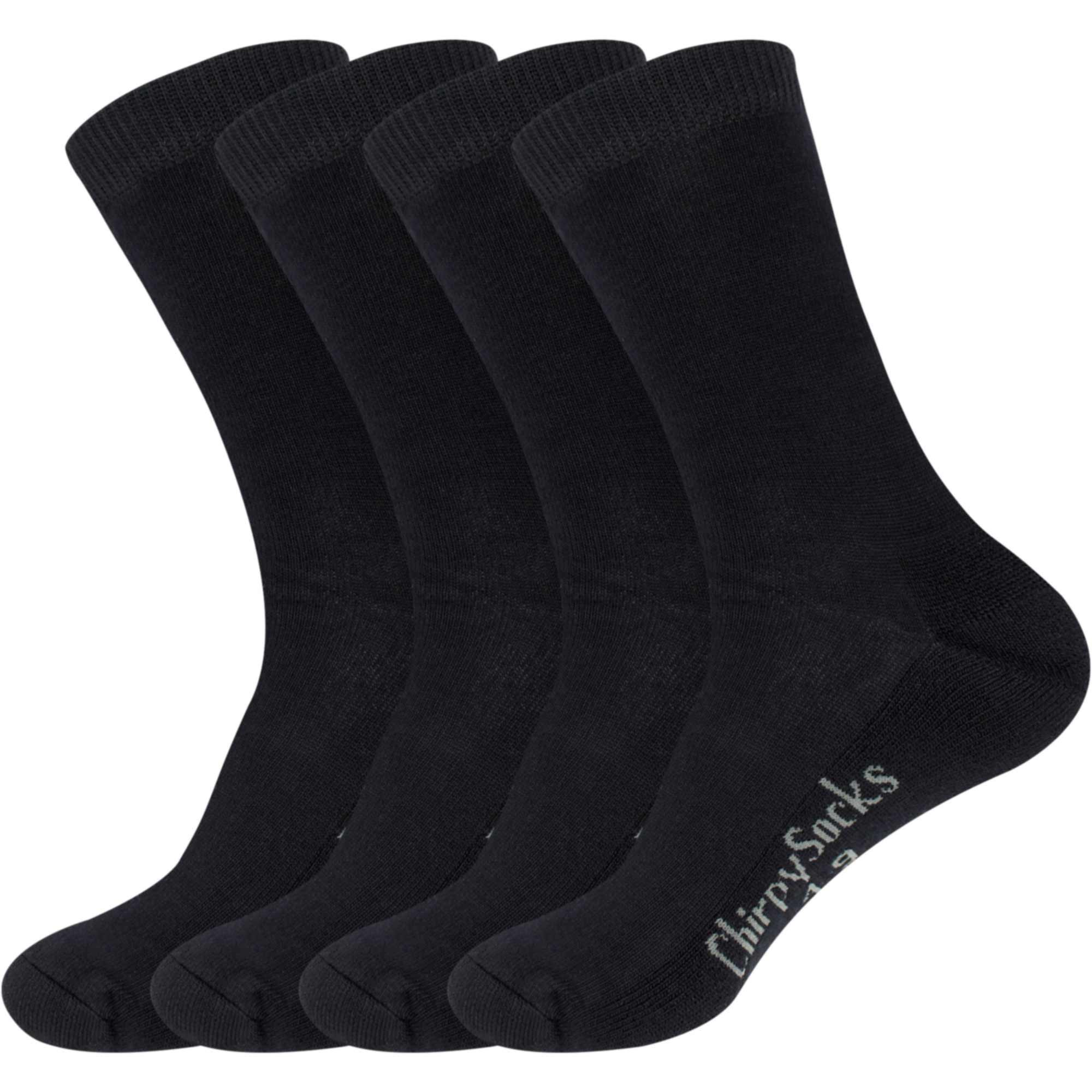 Men's Bamboo Thin with Thick Sole Socks: 4 Pairs - Image 5