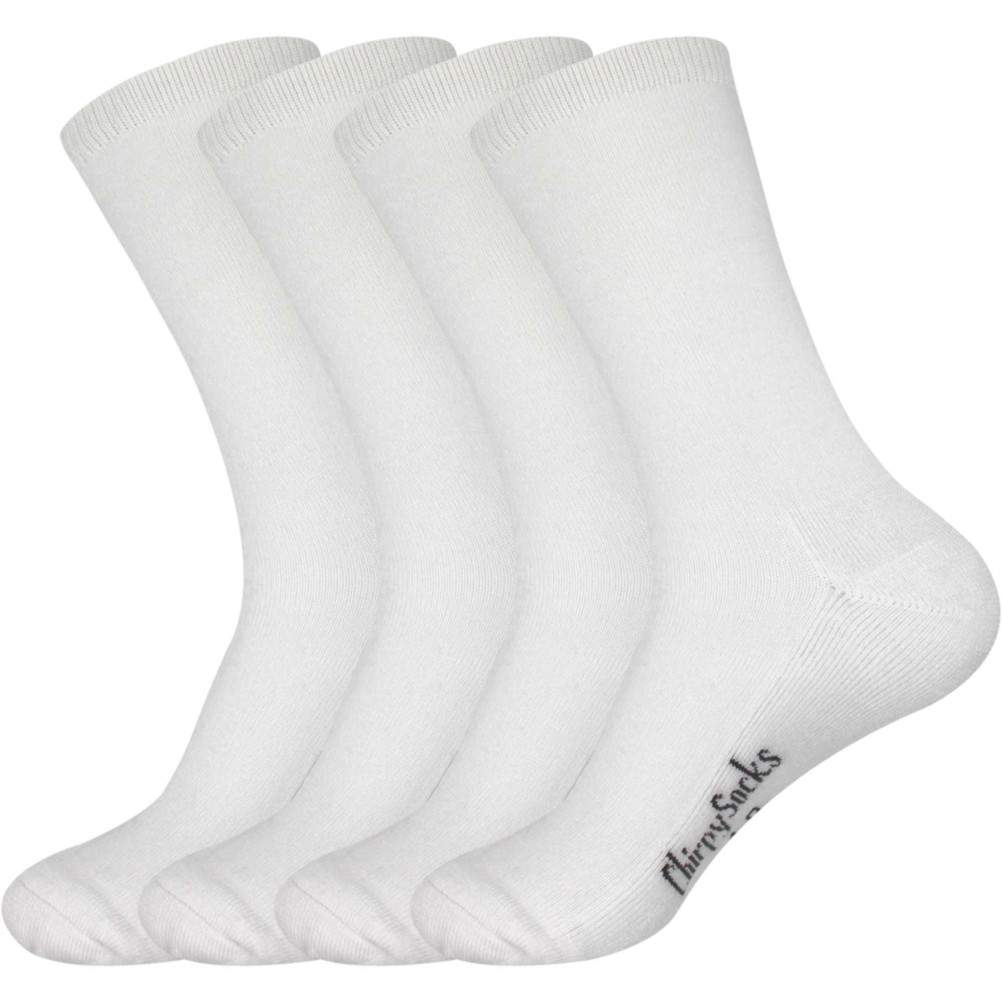 Men's Bamboo Thin with Thick Sole Socks: 4 Pairs - Image 6