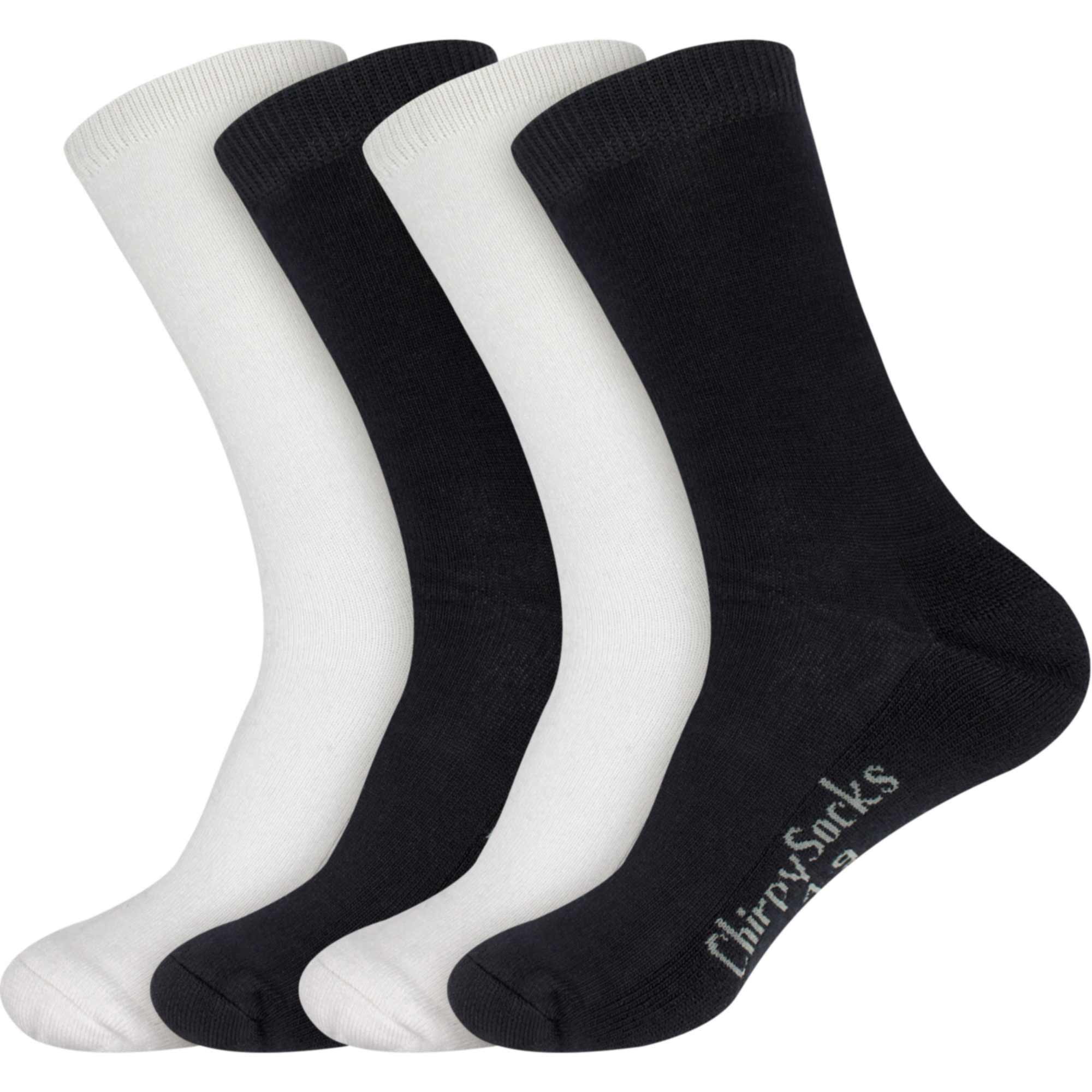 Men's Bamboo Thin with Thick Sole Socks: 4 Pairs - Image 9