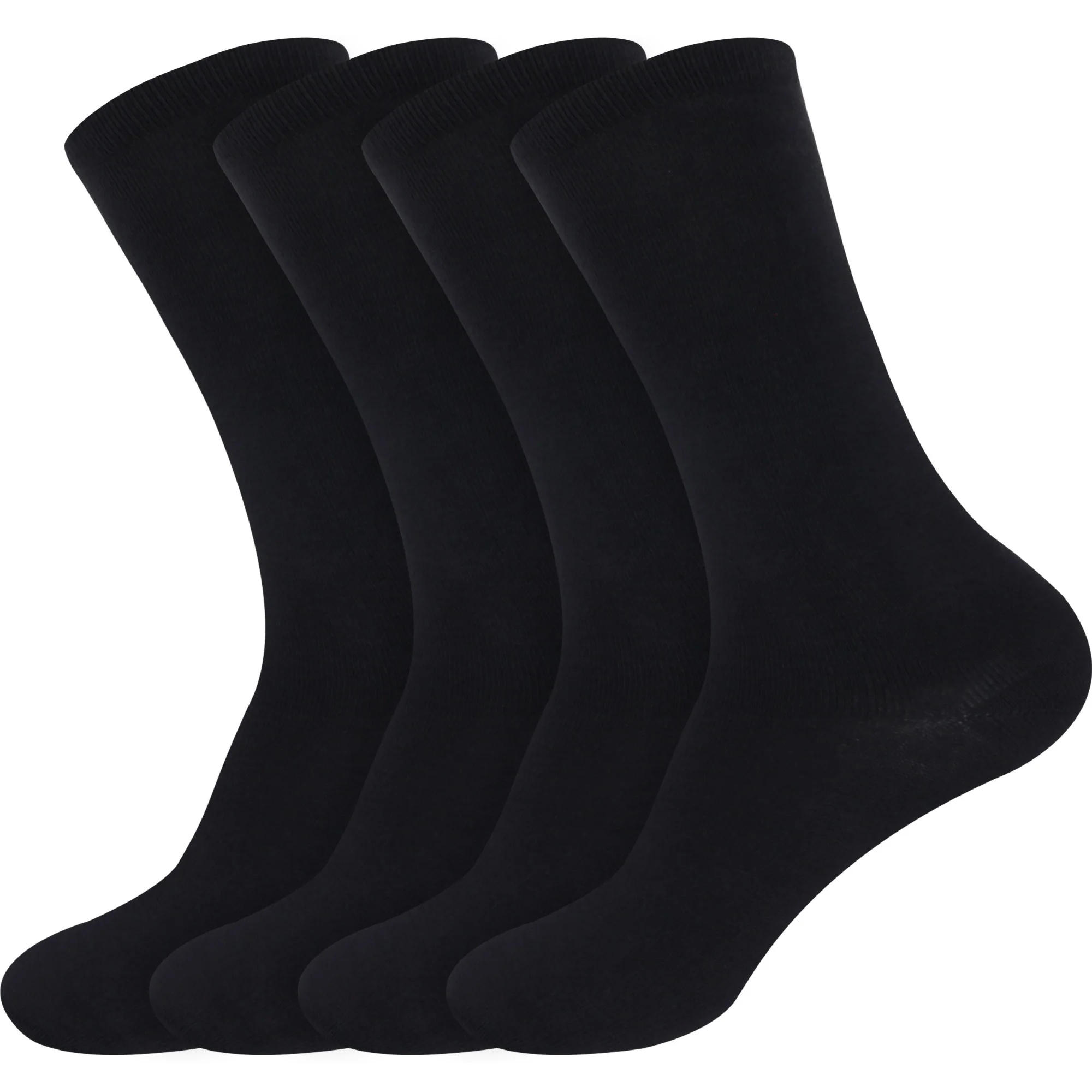 Men's Bamboo Mid-Calf Socks: 4 Pairs - Image 8