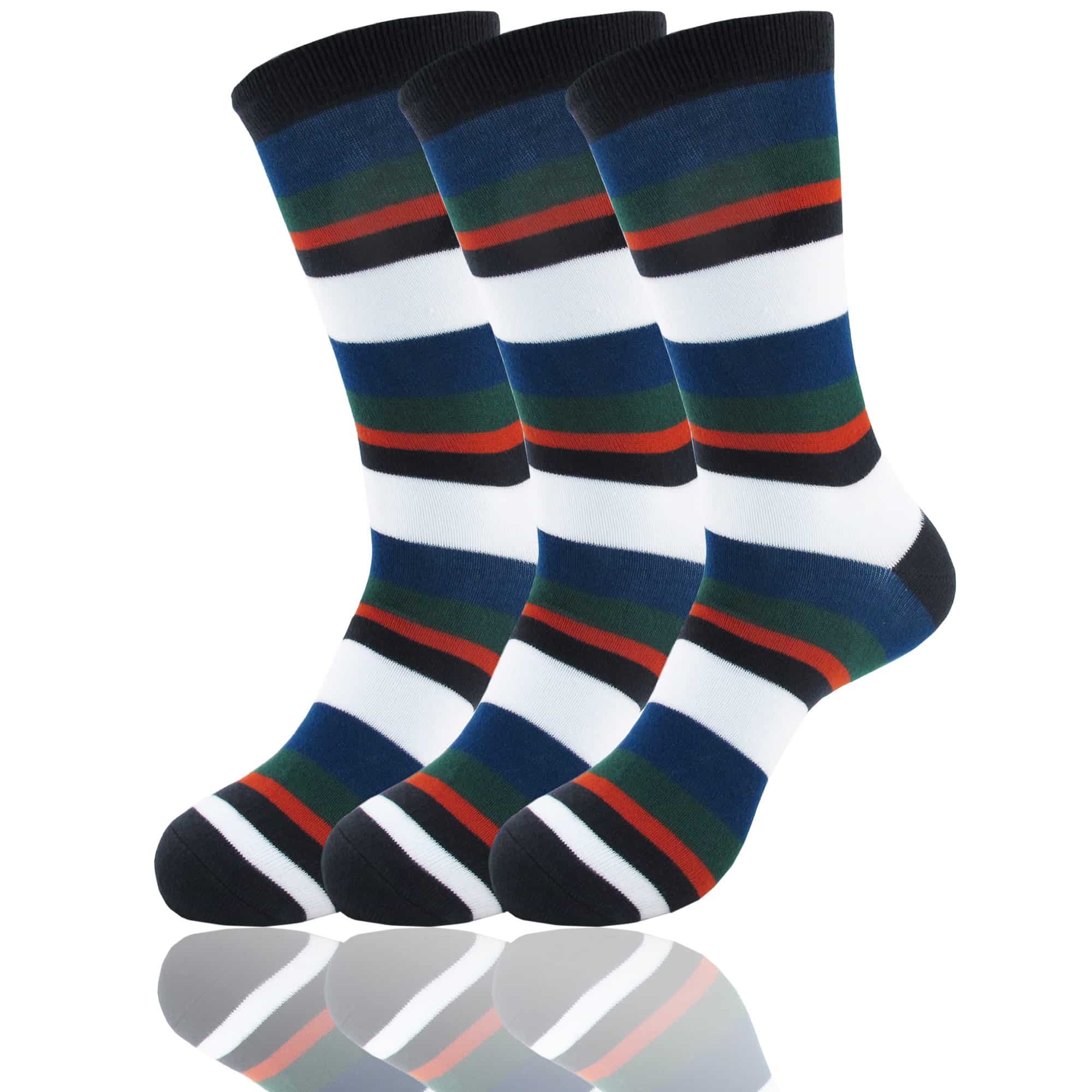 Men's Bamboo Stripe Socks: 3 Pairs - Image 12