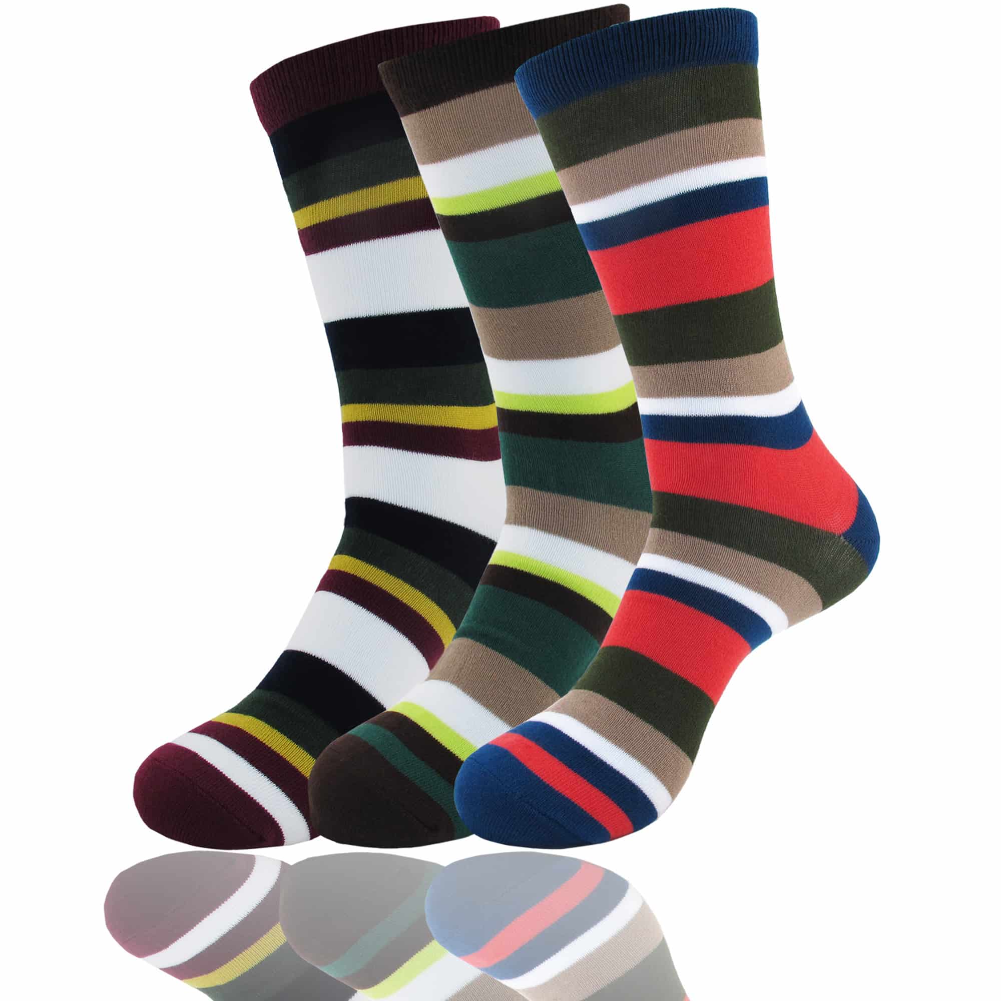 Men's Bamboo Stripe Socks: 3 Pairs - Image 15