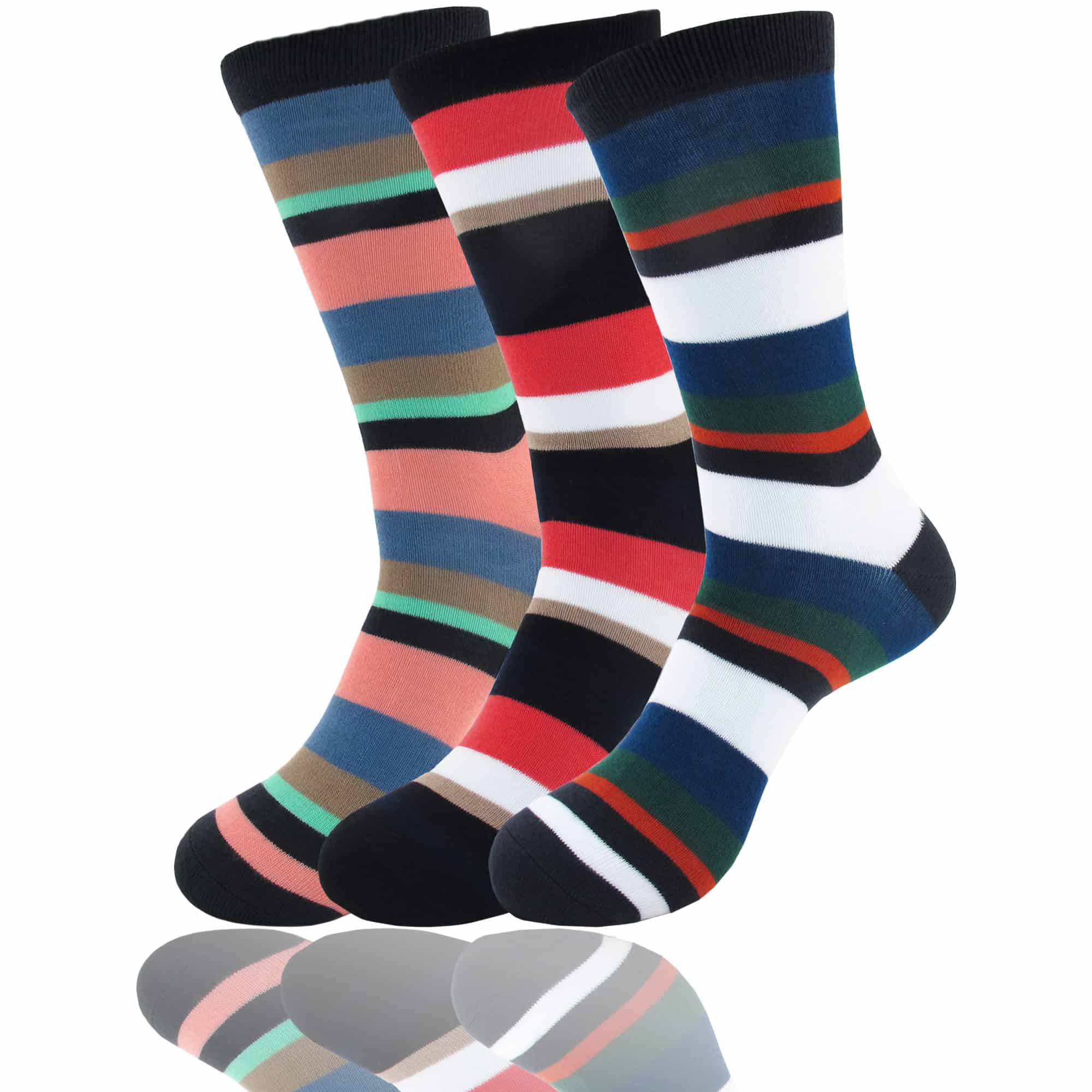 Men's Bamboo Stripe Socks: 3 Pairs - Image 16