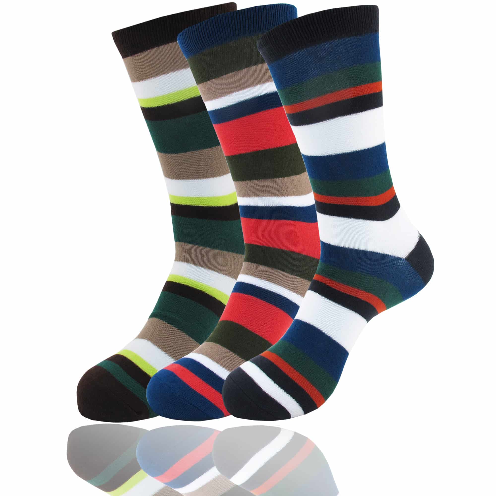 Men's Bamboo Stripe Socks: 3 Pairs - Image 17