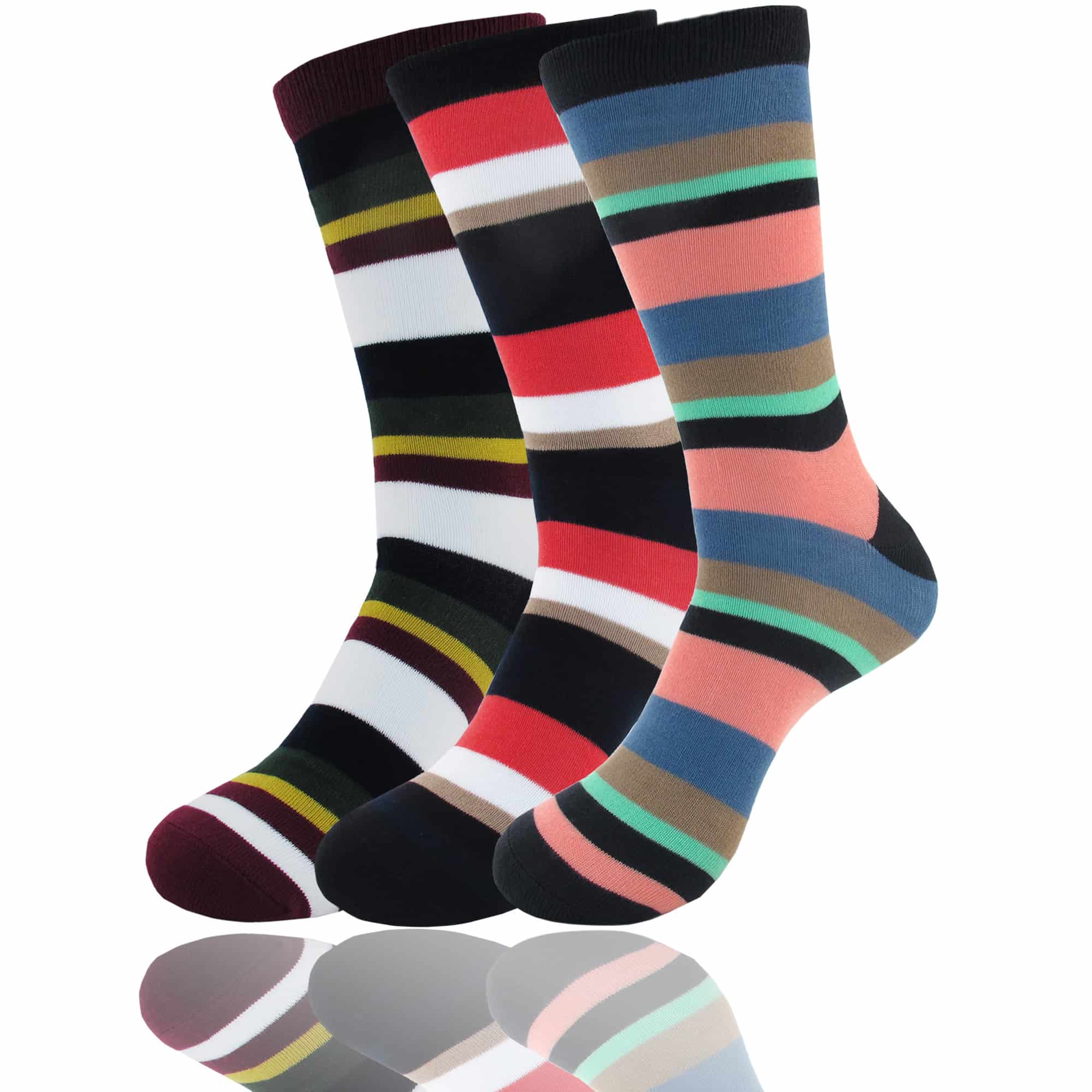 Men's Bamboo Stripe Socks: 3 Pairs - Image 18