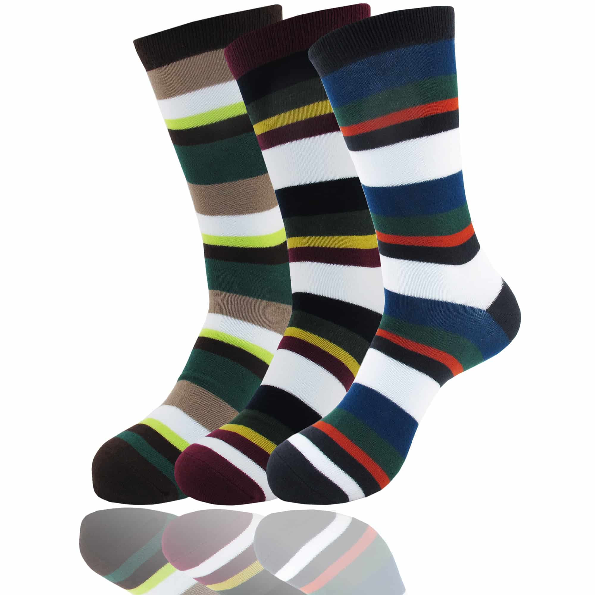 Men's Bamboo Stripe Socks: 3 Pairs - Image 19