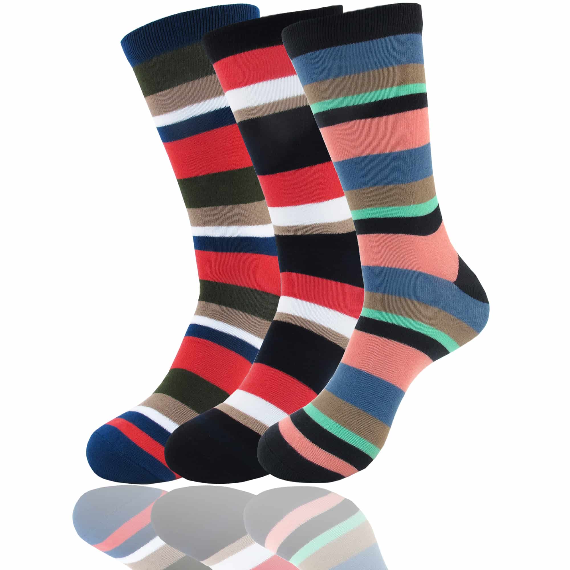 Men's Bamboo Stripe Socks: 3 Pairs - Image 20
