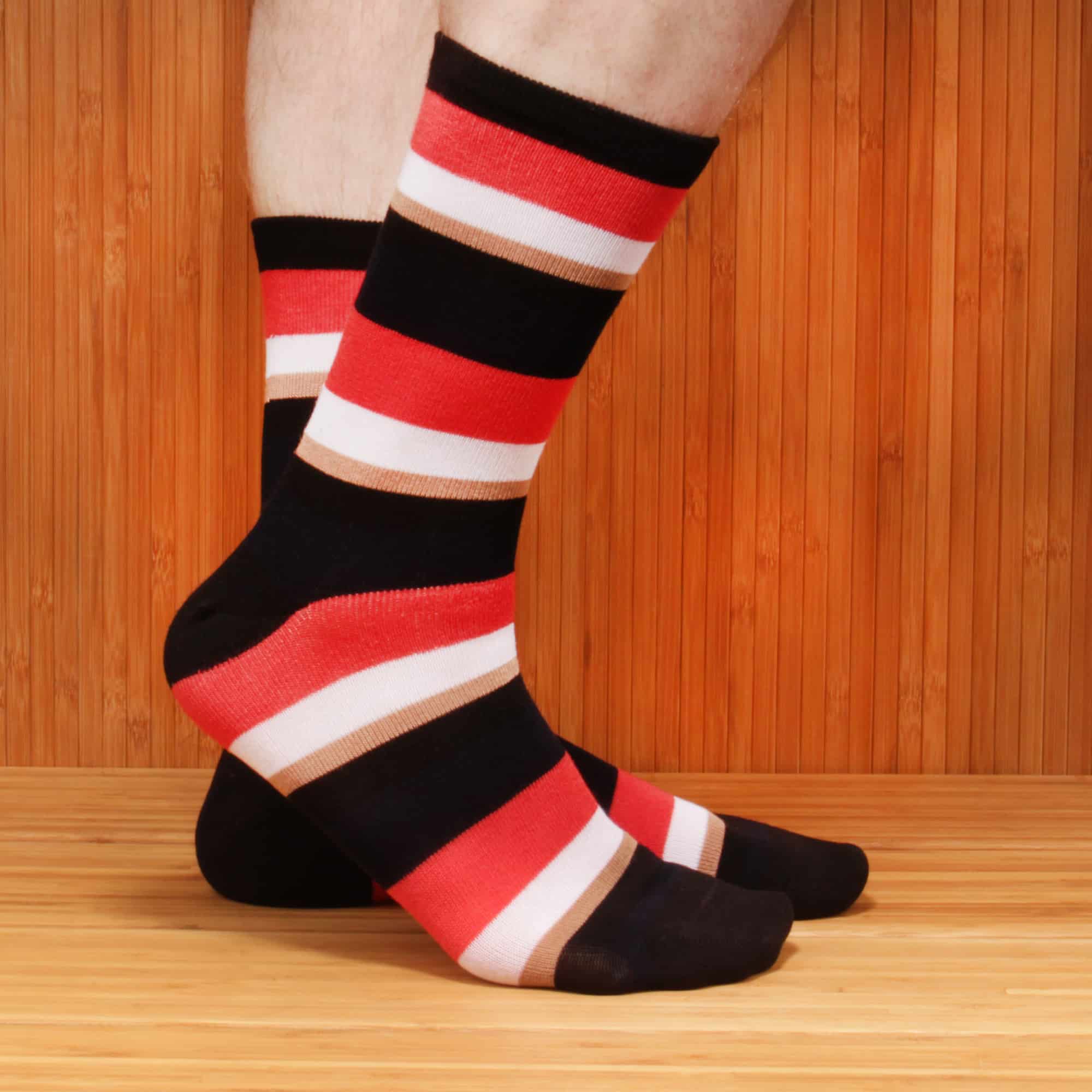 Men's Bamboo Stripe Socks: 3 Pairs - Image 4