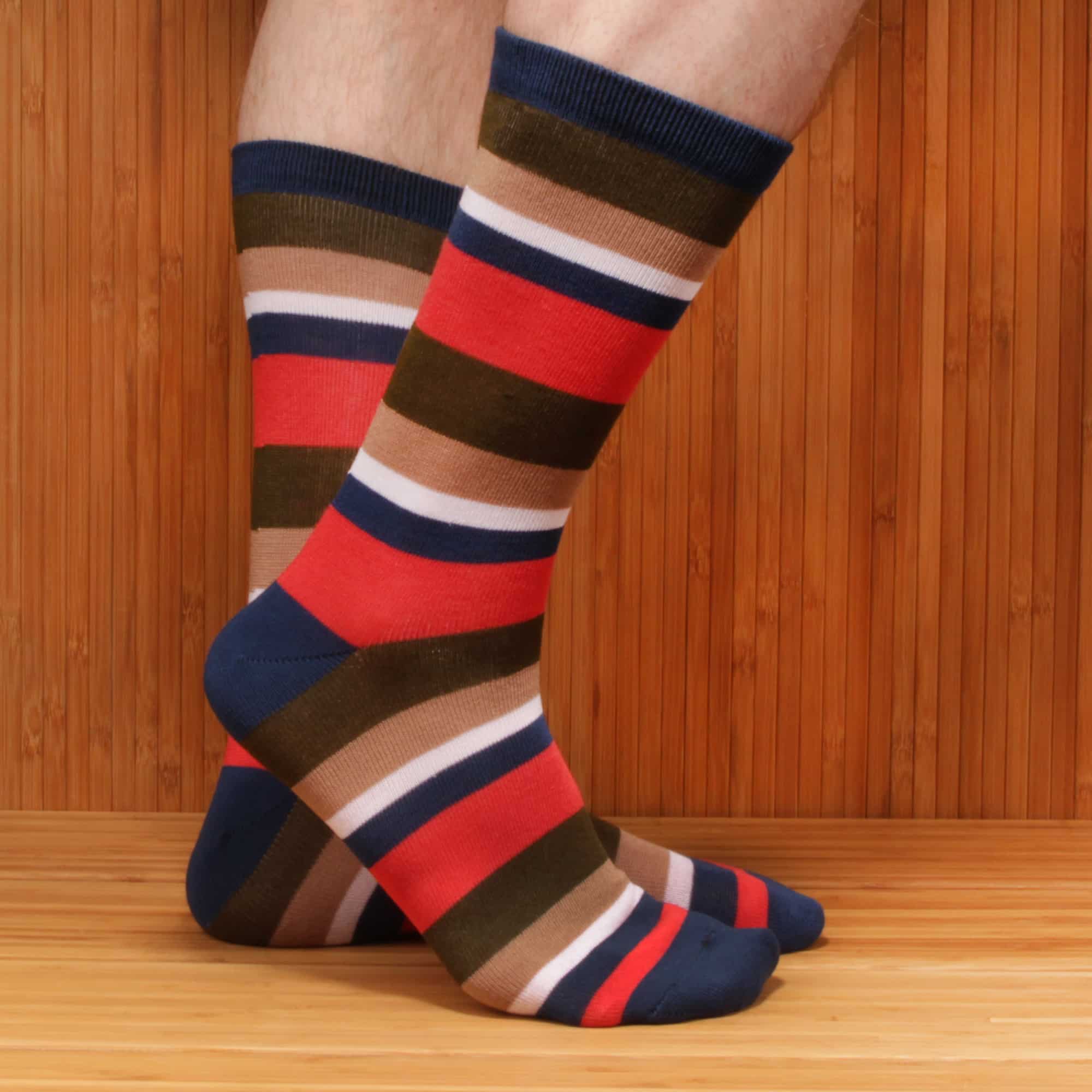 Men's Bamboo Stripe Socks: 3 Pairs - Image 6