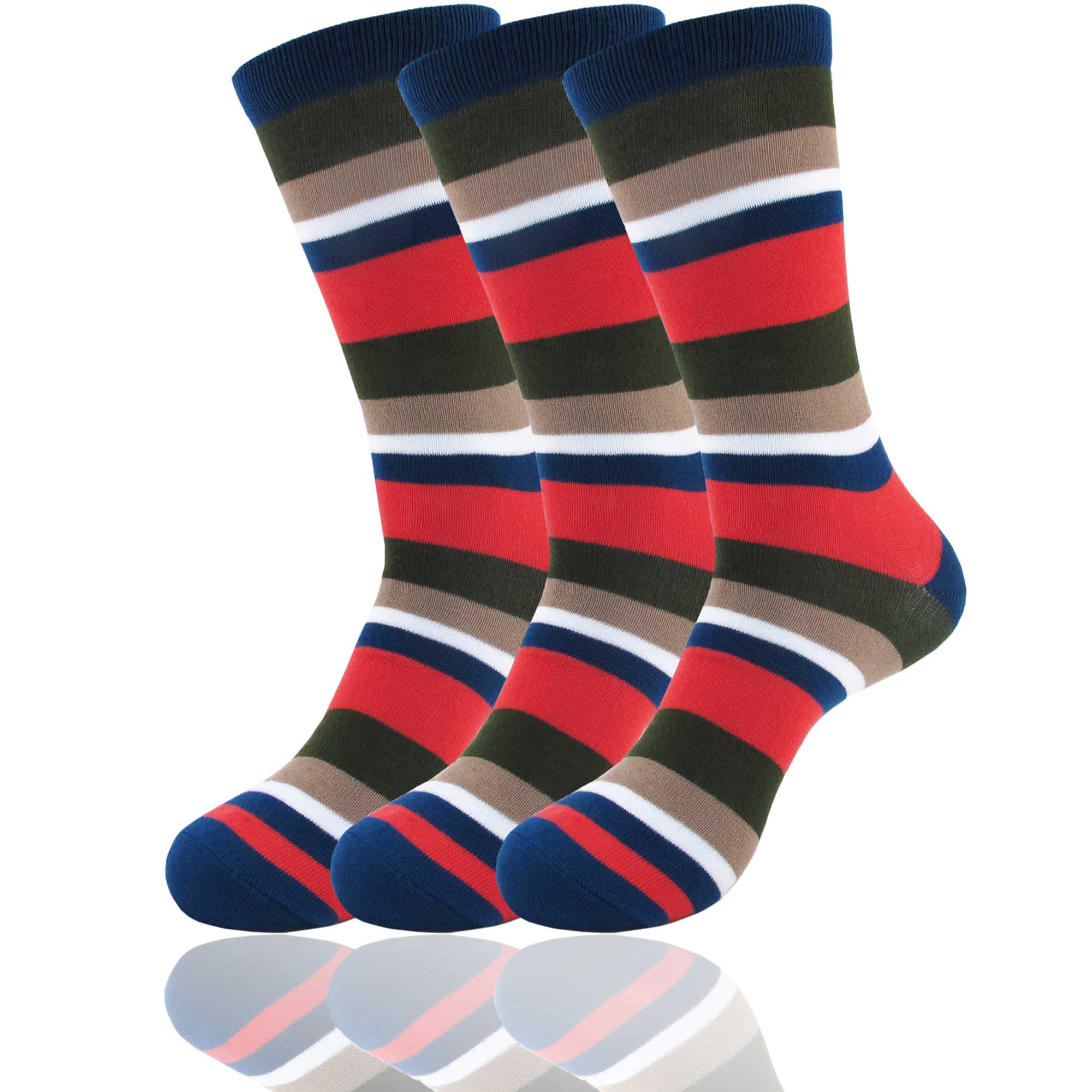 Men's Bamboo Stripe Socks: 3 Pairs - Image 9