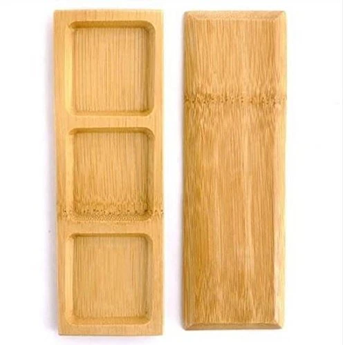 Multi-Compartment Small Bamboo Dishes - Image 3