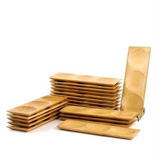 Multi-Compartment Small Bamboo Dishes - Image 5