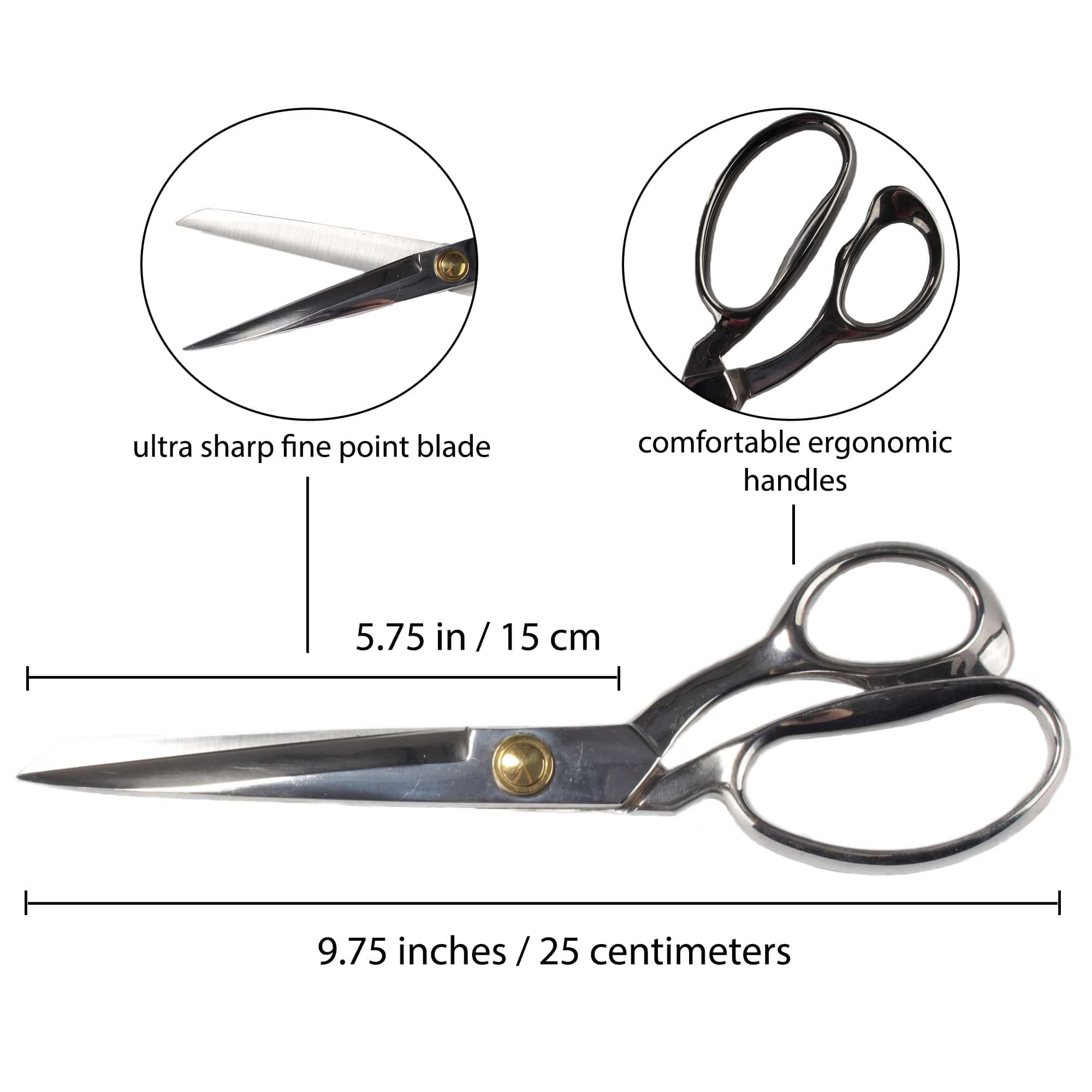 Superior Grade Professional Fabric Scissors - Image 3