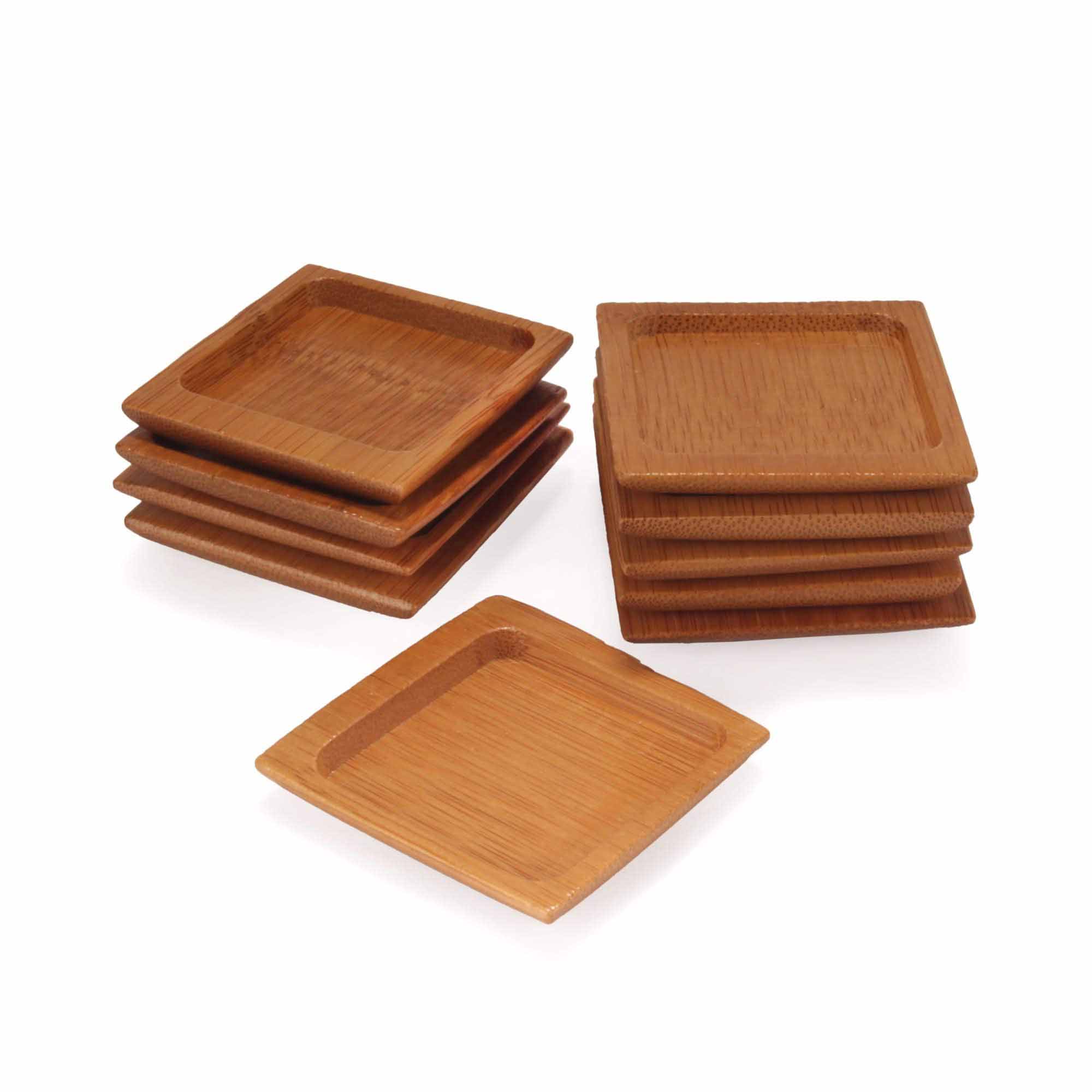 Deep Square Small Bamboo Dishes - Image 5