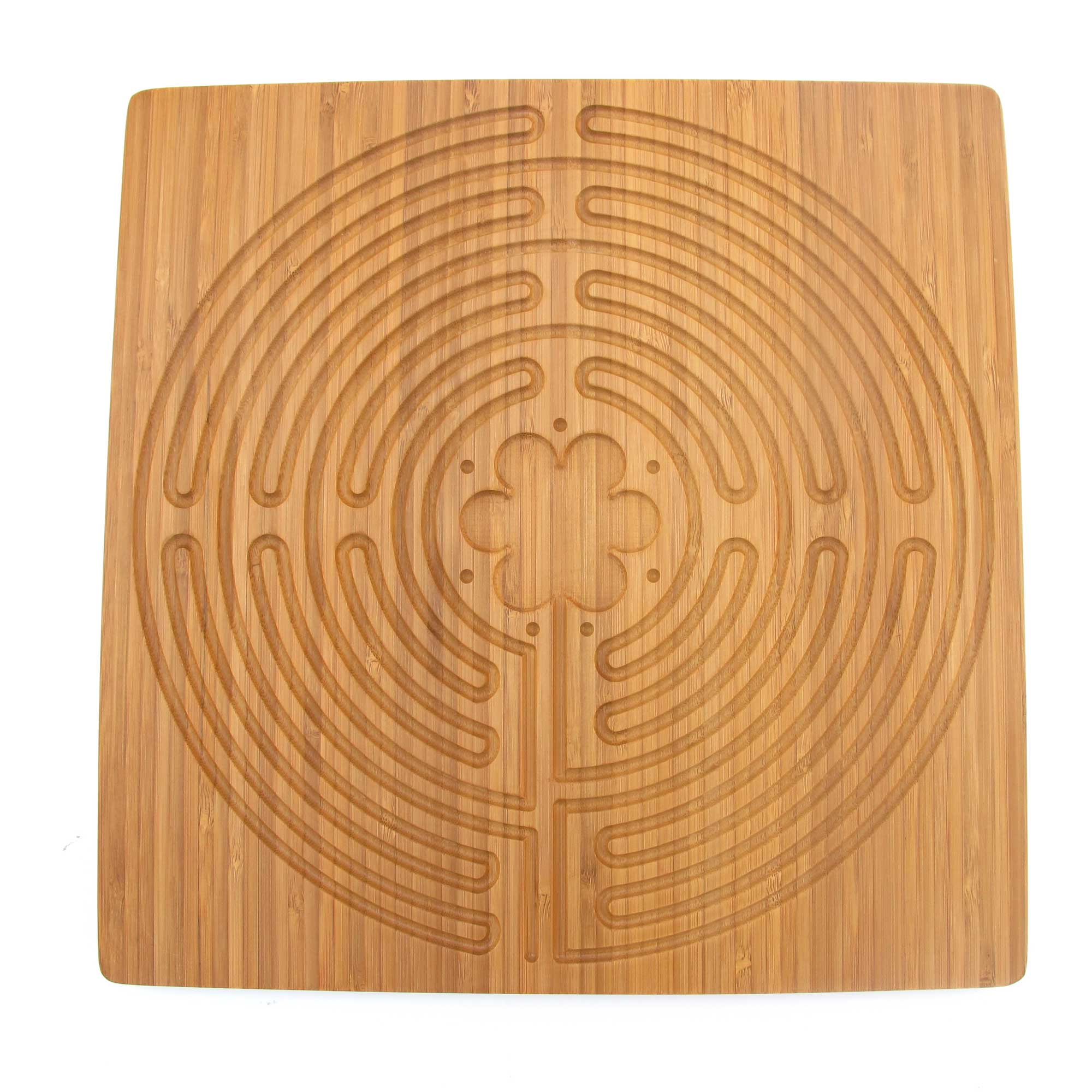 Bamboo Finger Labyrinth 12.5" x 12.5" Square 7 and 11 Circuit Cretan and Chartres Style - Image 3