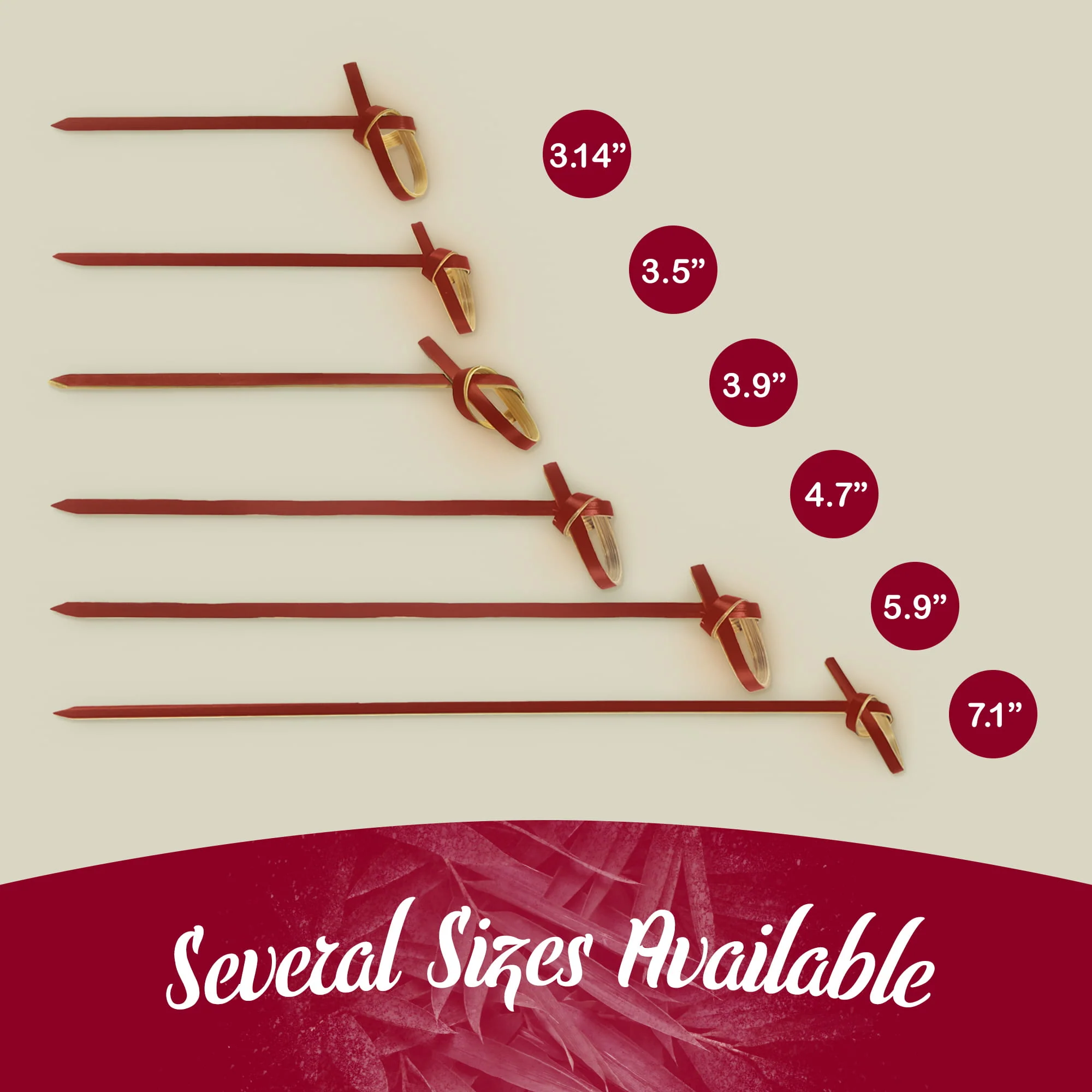 Tea Knot Bamboo Food Picks - Image 3