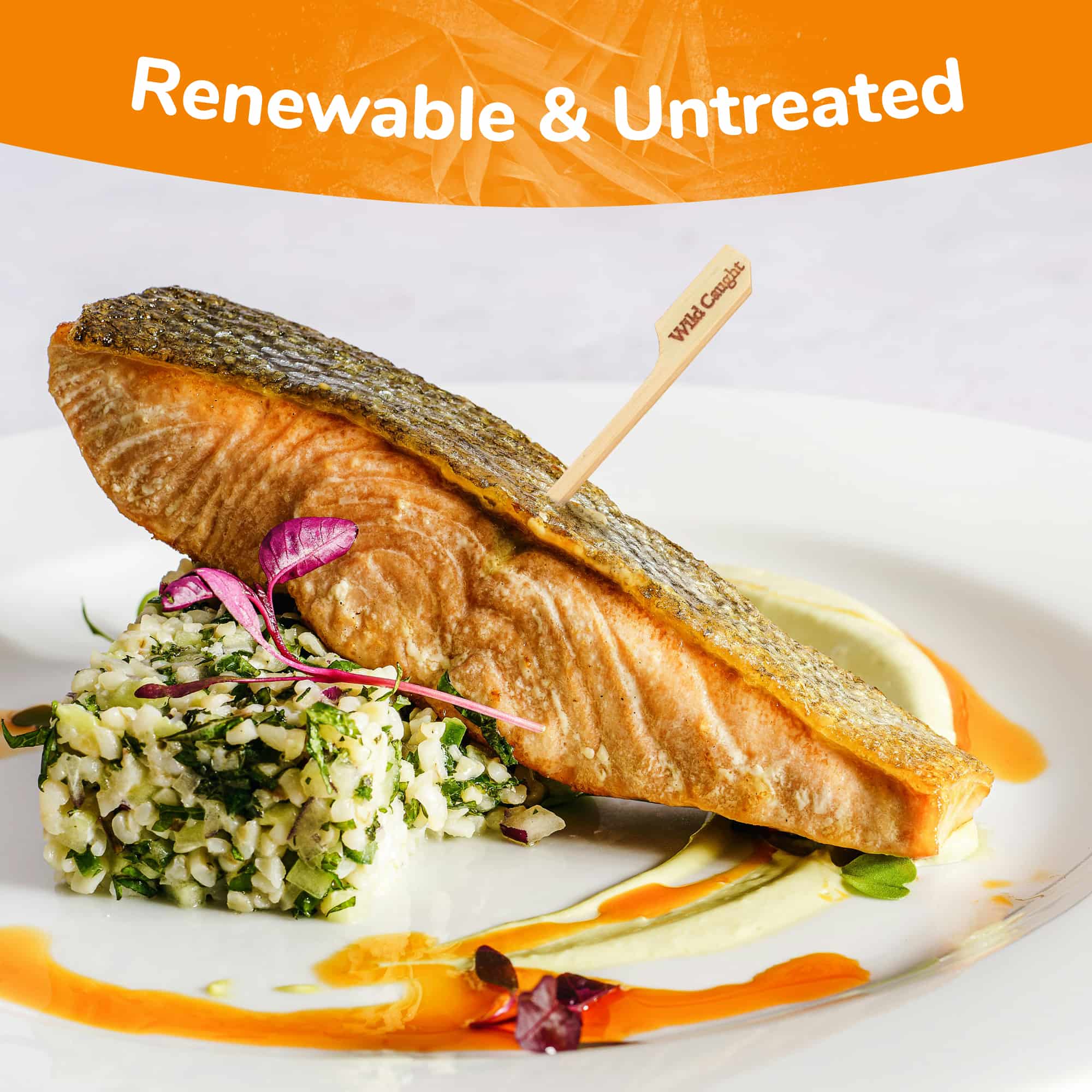 Wild Caught Paddle Bamboo Food Picks - Image 3