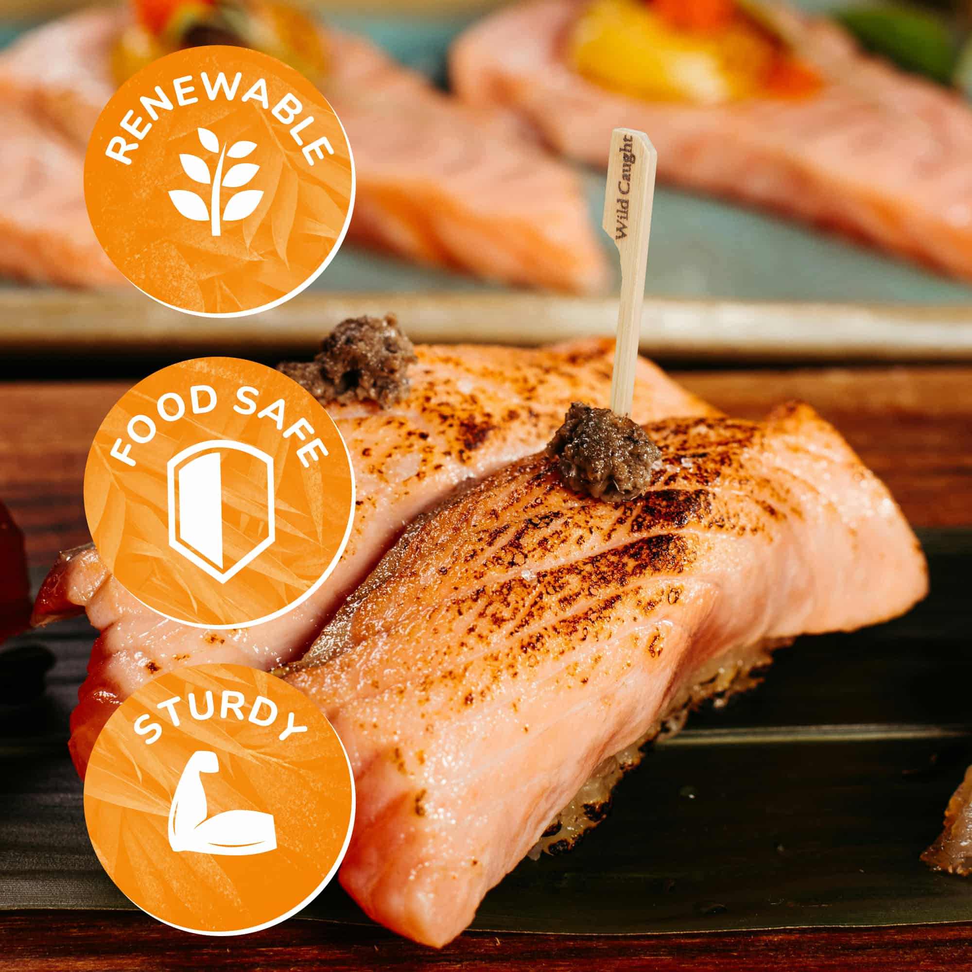 Wild Caught Paddle Bamboo Food Picks - Image 6