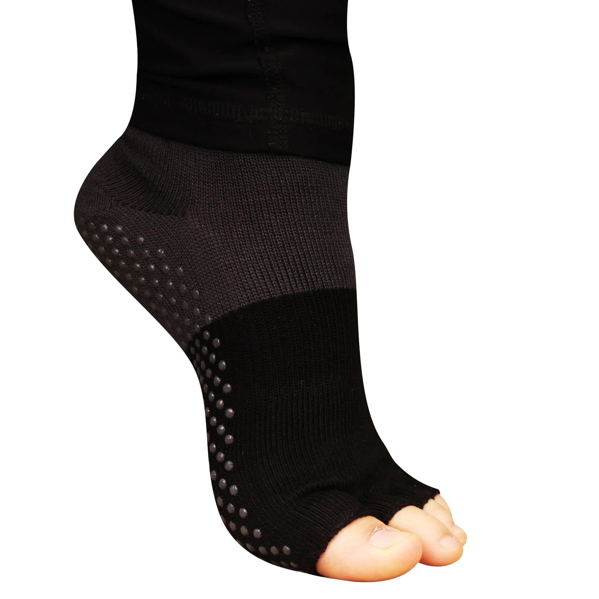 Women's Yoga Non-Slip Bamboo Open-Toe Socks - Image 3